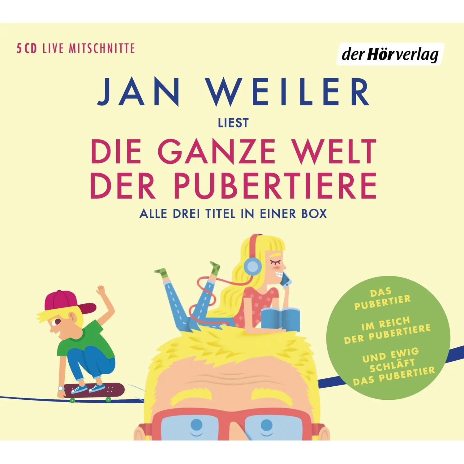 Der HörVerlag Hörspiel Die ganze Welt der Pubertiere. Drei Titel in einer Box