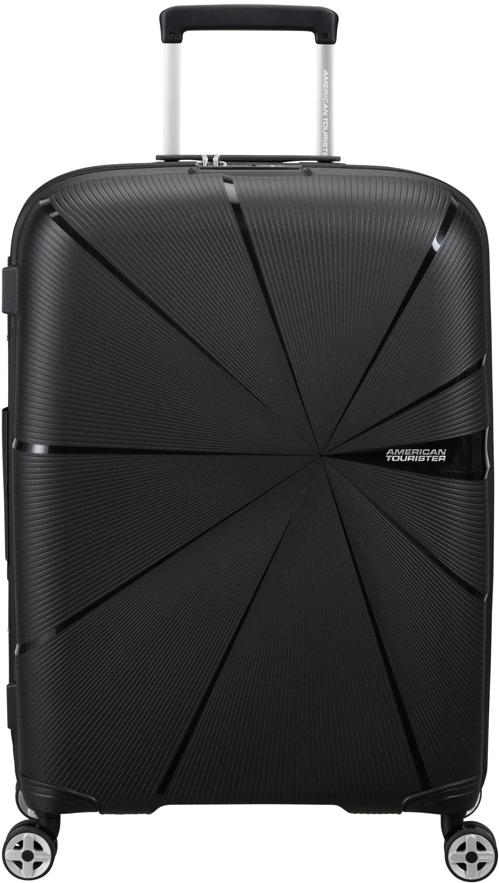 Tourister® enthält cm, 67 black, Volumenerweiterung; 4 Hartschalen-Trolley Starvibe, mit Rollen, American recyceltes Material