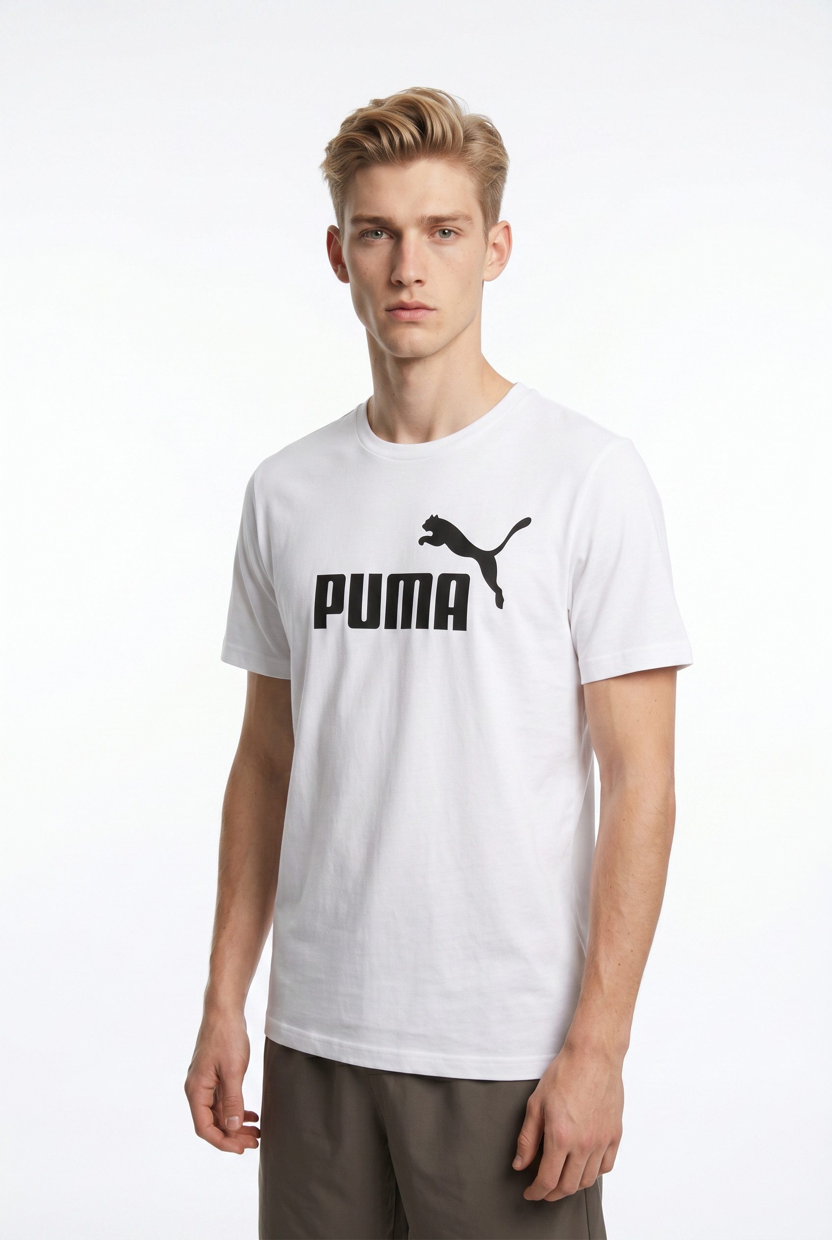 PUMA T-Shirt ESS NO 1 LOGO TEE sportlicher Stil, Kurzarm, Rundhalsausschnitt