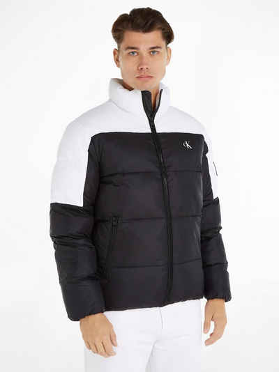 Calvin Klein Jeans Steppjacke BLOCKING NON-DOWN PUFFER JACKET mit Logopatch