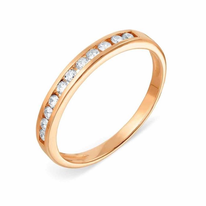 Zolotoy Exklusiv Diamantring Damen Ring Brillanten 0 209ct 585 Roségold 1016614 (1-tlg. inkl. Schmuckbox) Goldschmuck für Damen