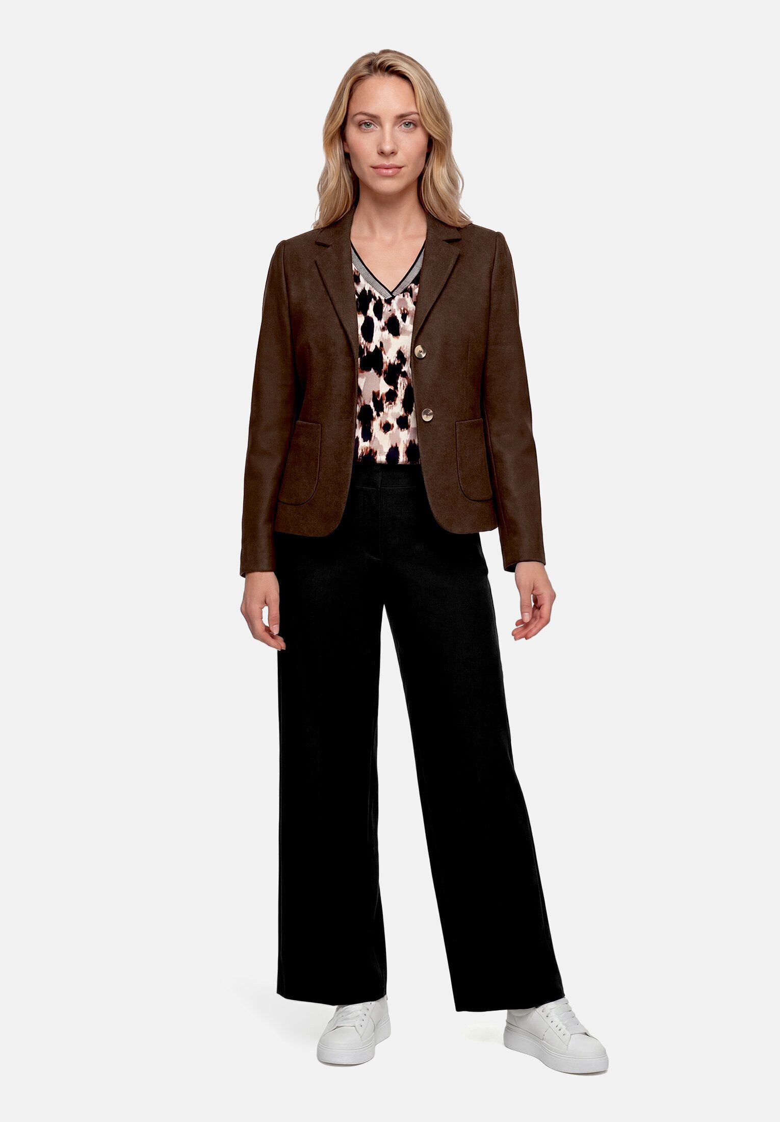 Betty Barclay Kurzblazer Damen mit aufgesetzten Taschen Material