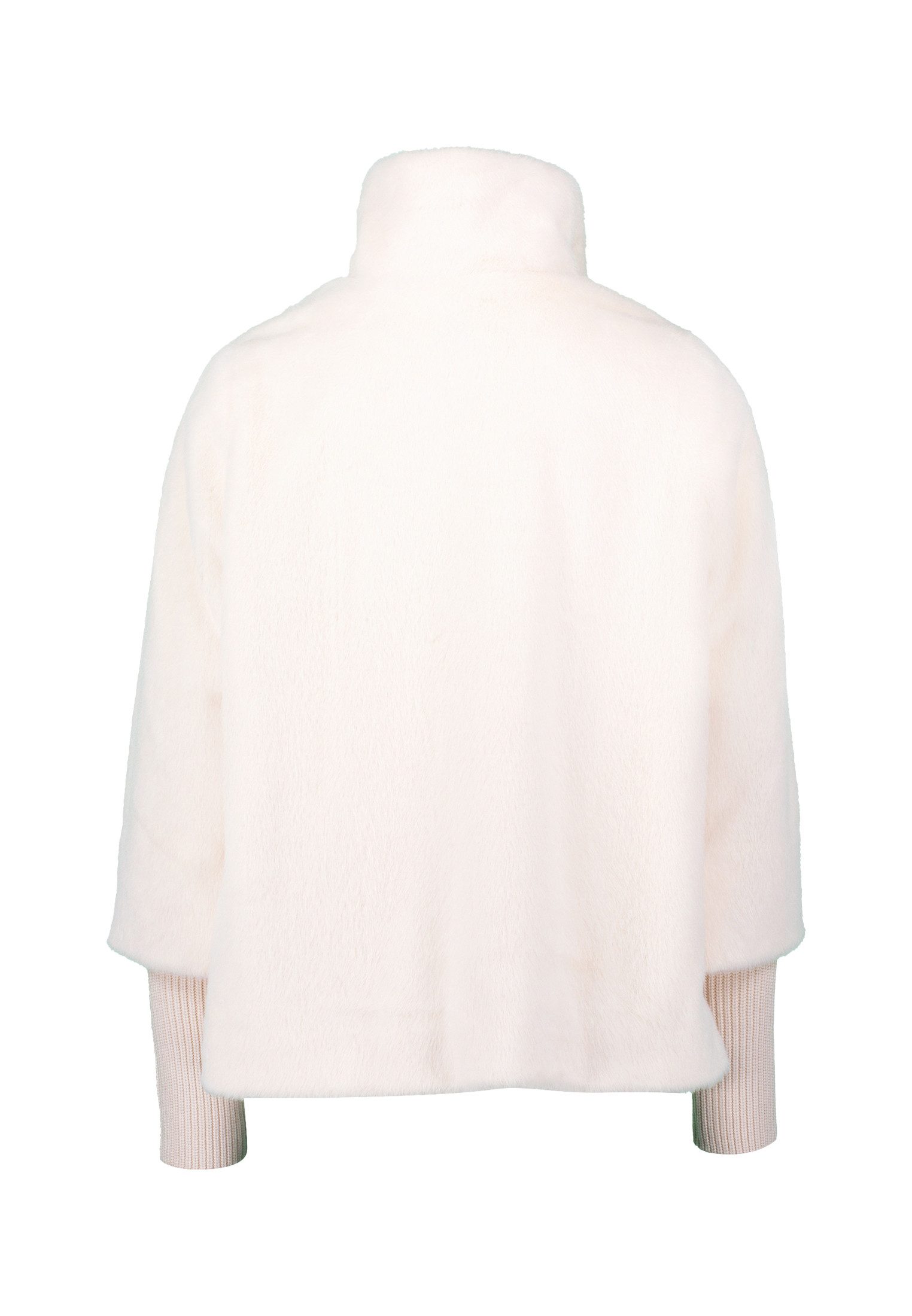 Zero Fellimitatjacke Damen mit Stehkragen