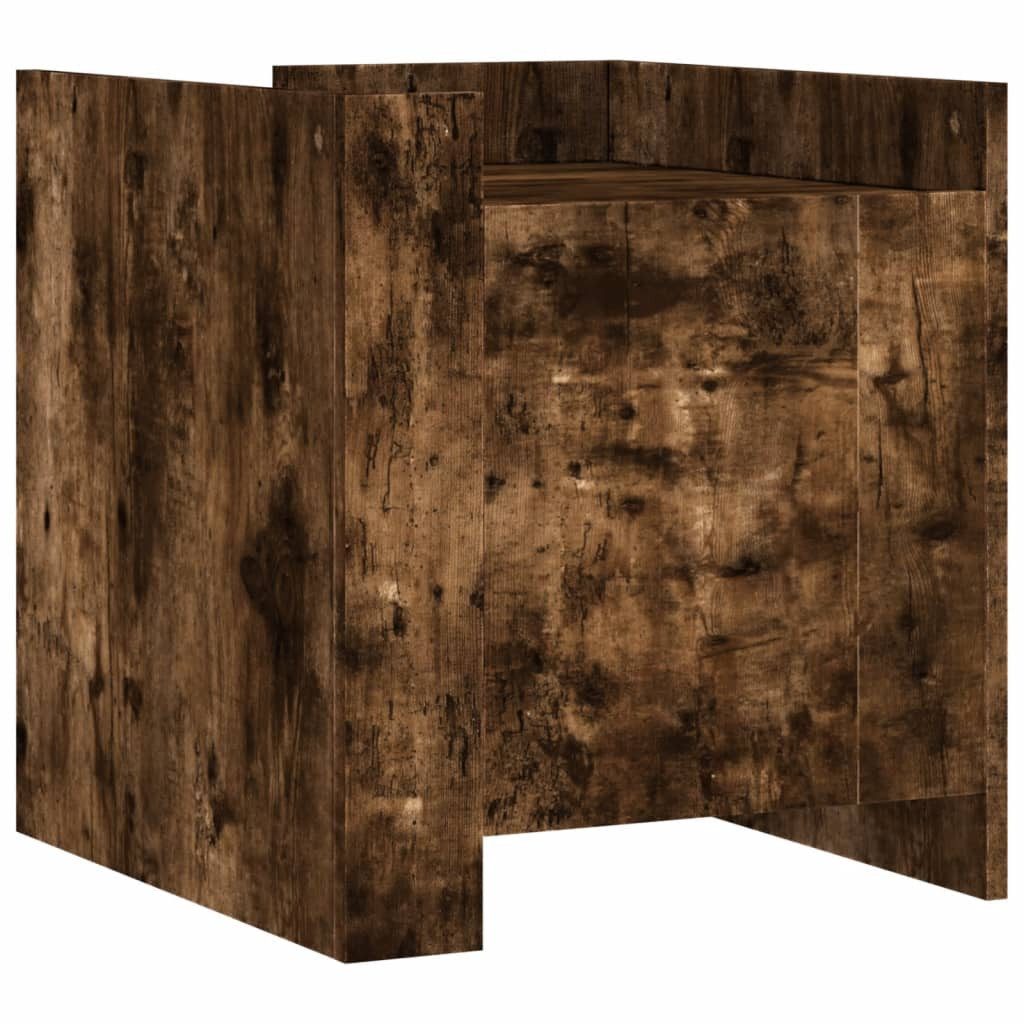 furnicato Nachttisch Räuchereiche 45x50x50 cm Holzwerkstoff (1-St) günstig online kaufen