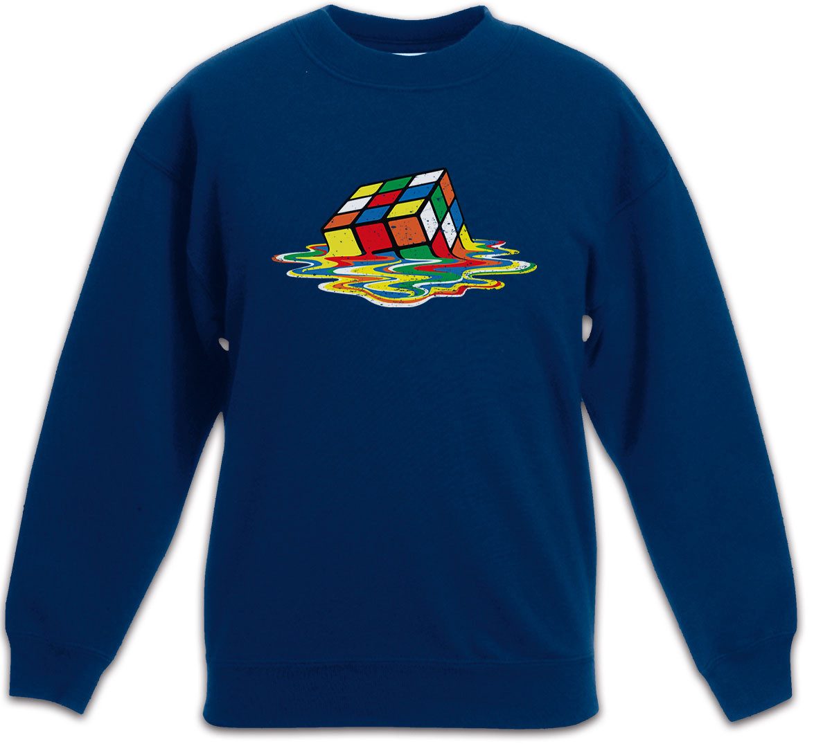 Sweatshirt Cube Meltdown Kinderpullover Zauberwürfel 80s Magic Speed Cubing Cuber