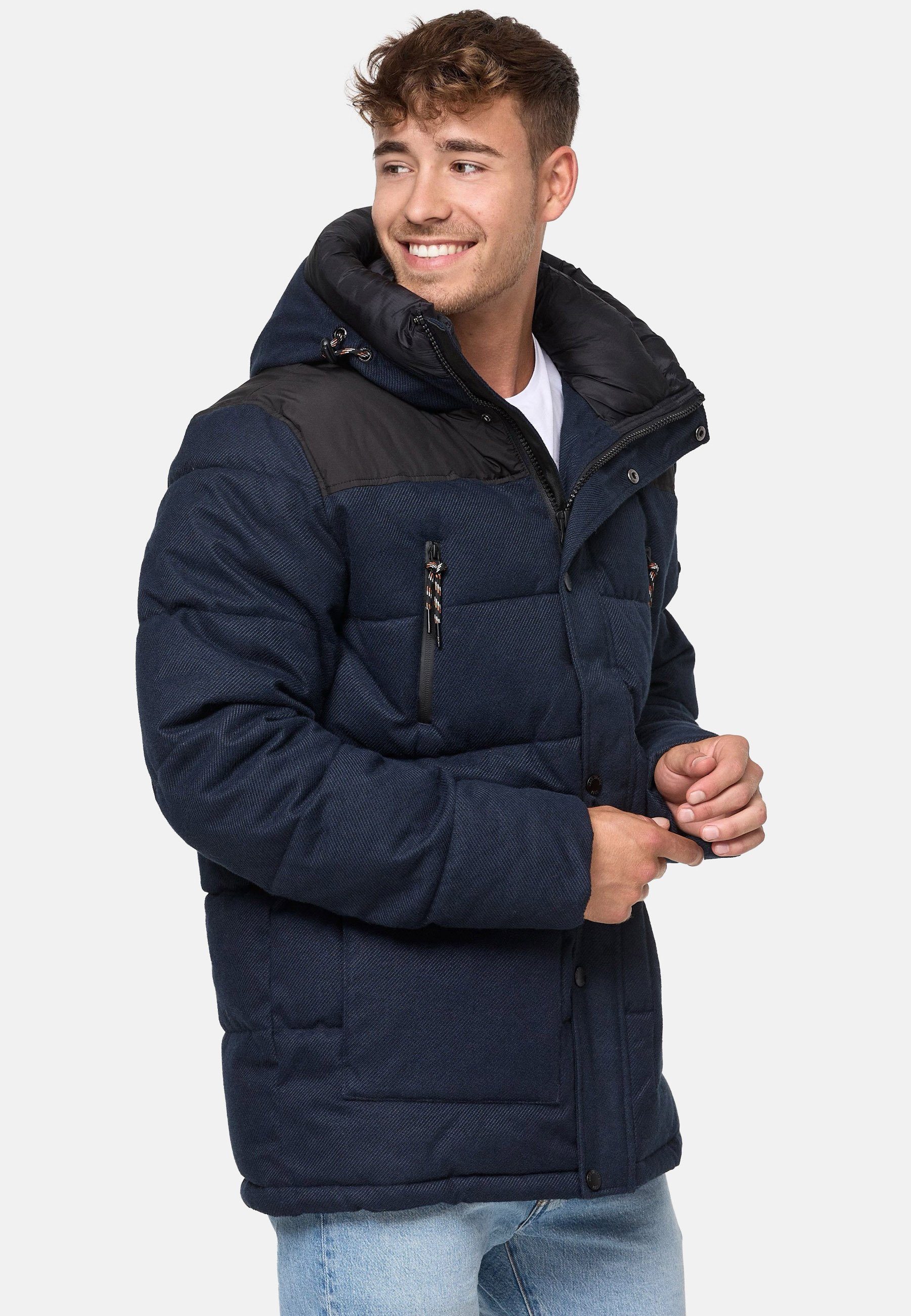 Indicode Navy Krem Winterjacke