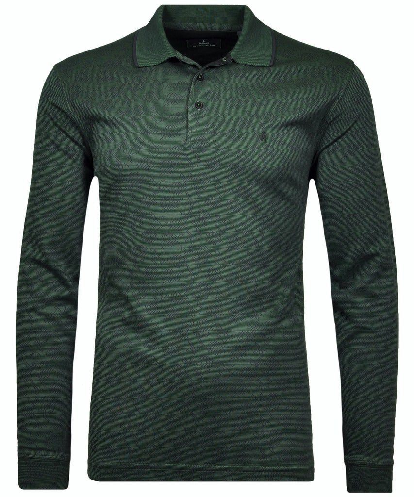Ragman RAGMAN / T-Shirt button DUNKELGRUN LS 035 / He.T-Shirt Polo
