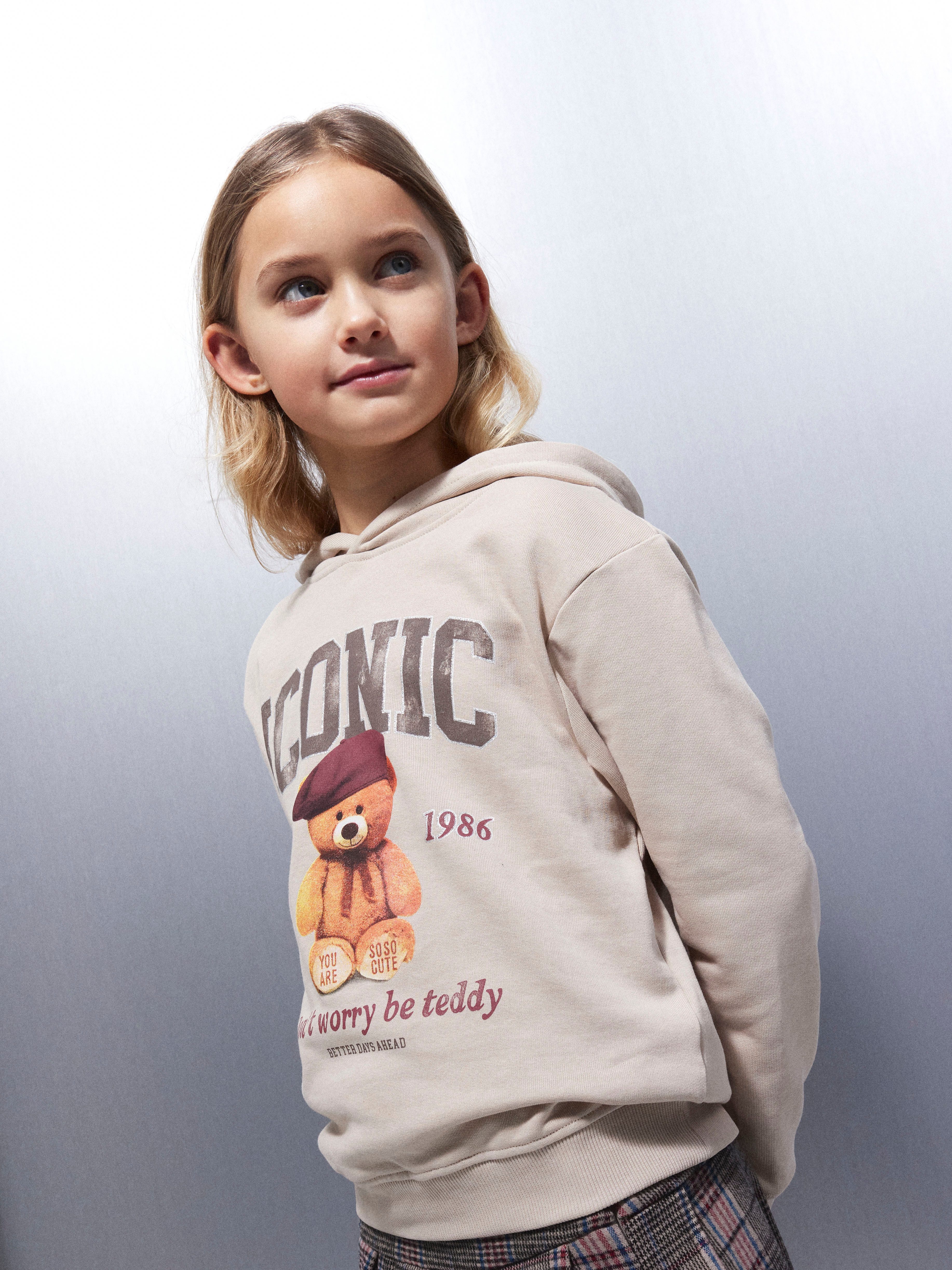 Name It Hoodie NKFRYCCA LS NREG SWEAT WH BRU BOX