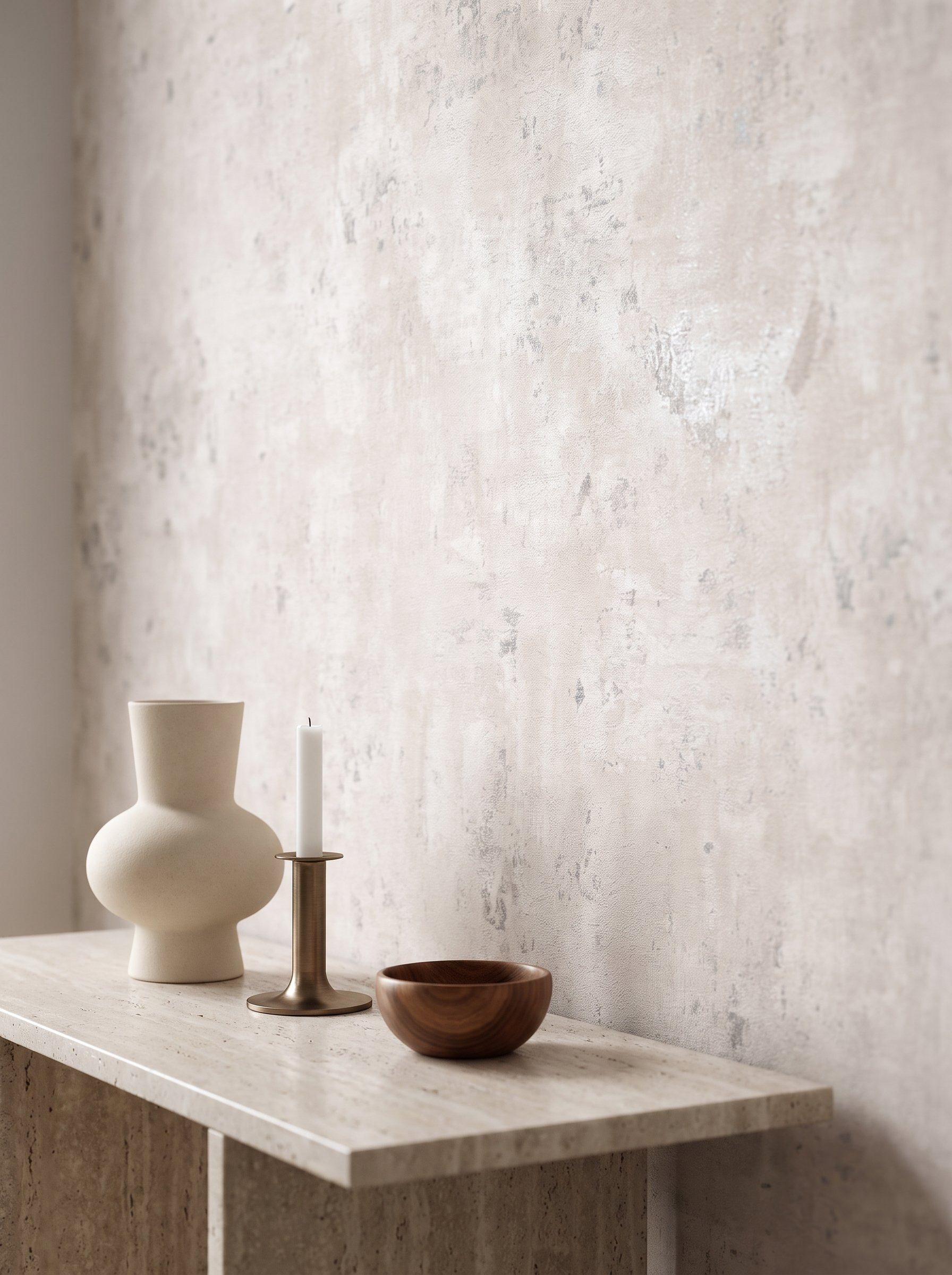 Newroom Vliestapete Tyana Light Grey Tapete Betonoptik Putz,Beton,Metallic, Grau Tapete Modern Putz - Betonoptik Betonwand Weiß Silber Industrial Bauhaus Beton Metallic für Schlafzimmer Wohnzimmer Küche, Betonwand