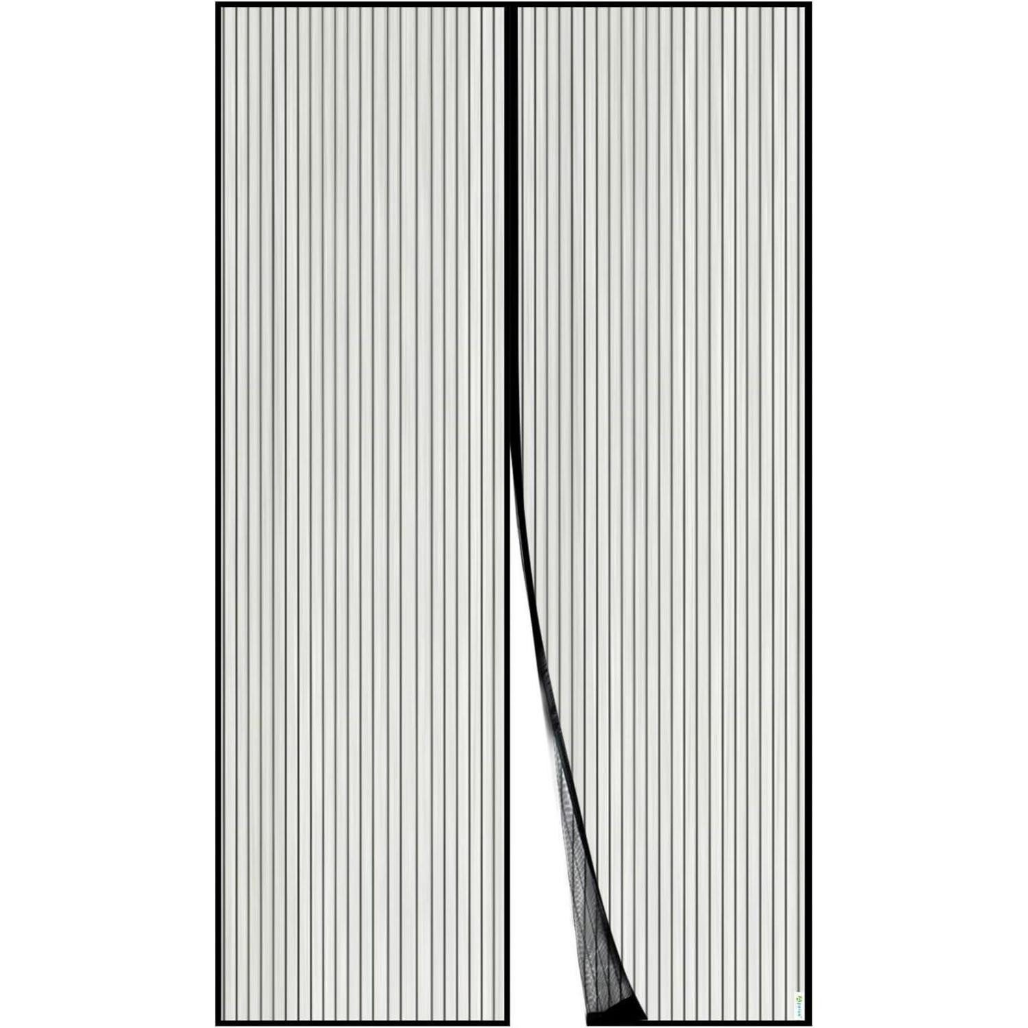 LuxusKollektion Moskitonetz Fliegengitter Tür Insektenschutz Magnetvorhang 130x240 cm Schwarz