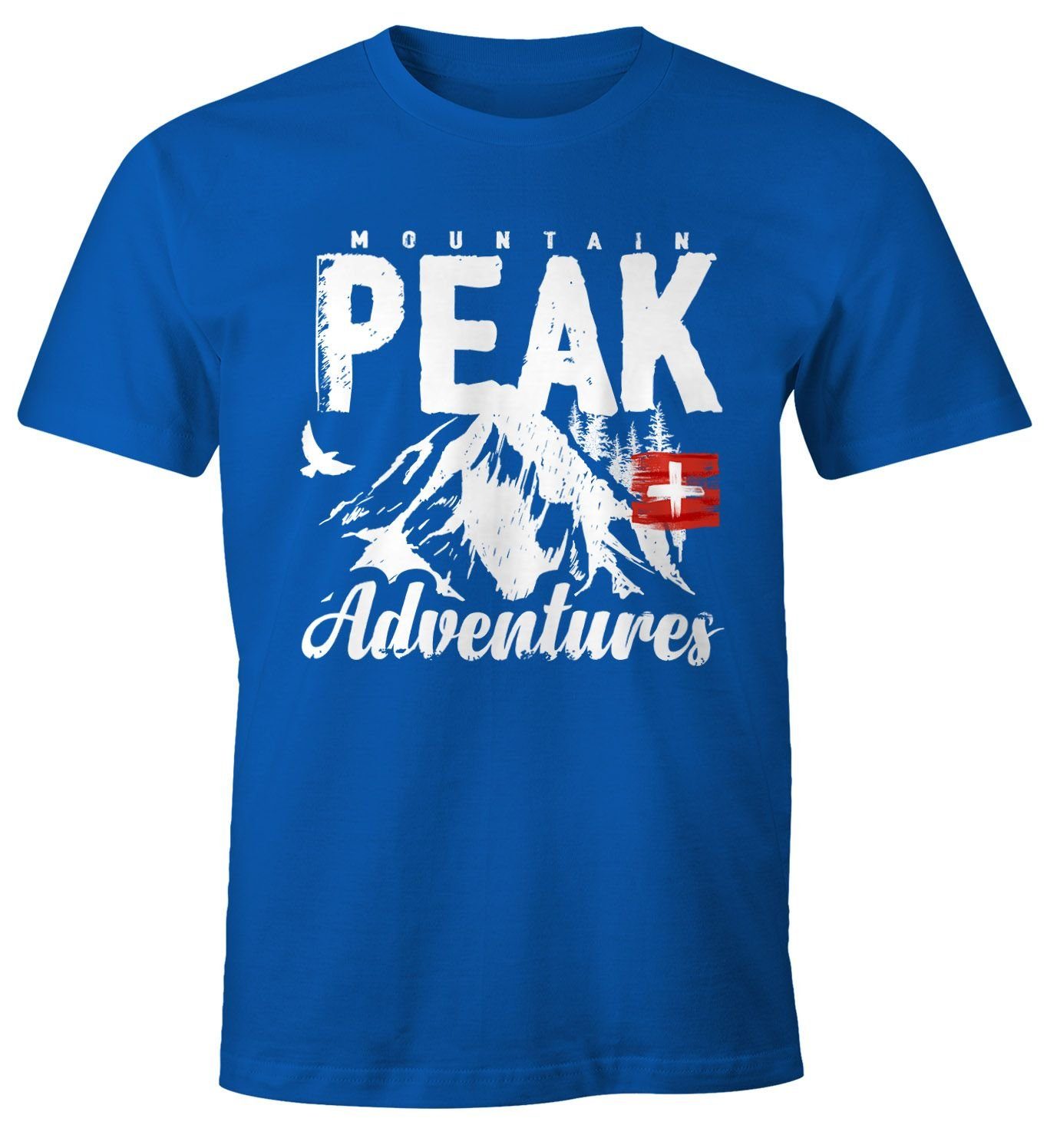 MoonWorks Print-Shirt Wander Herren T-Shirt Mountain günstig online kaufen
