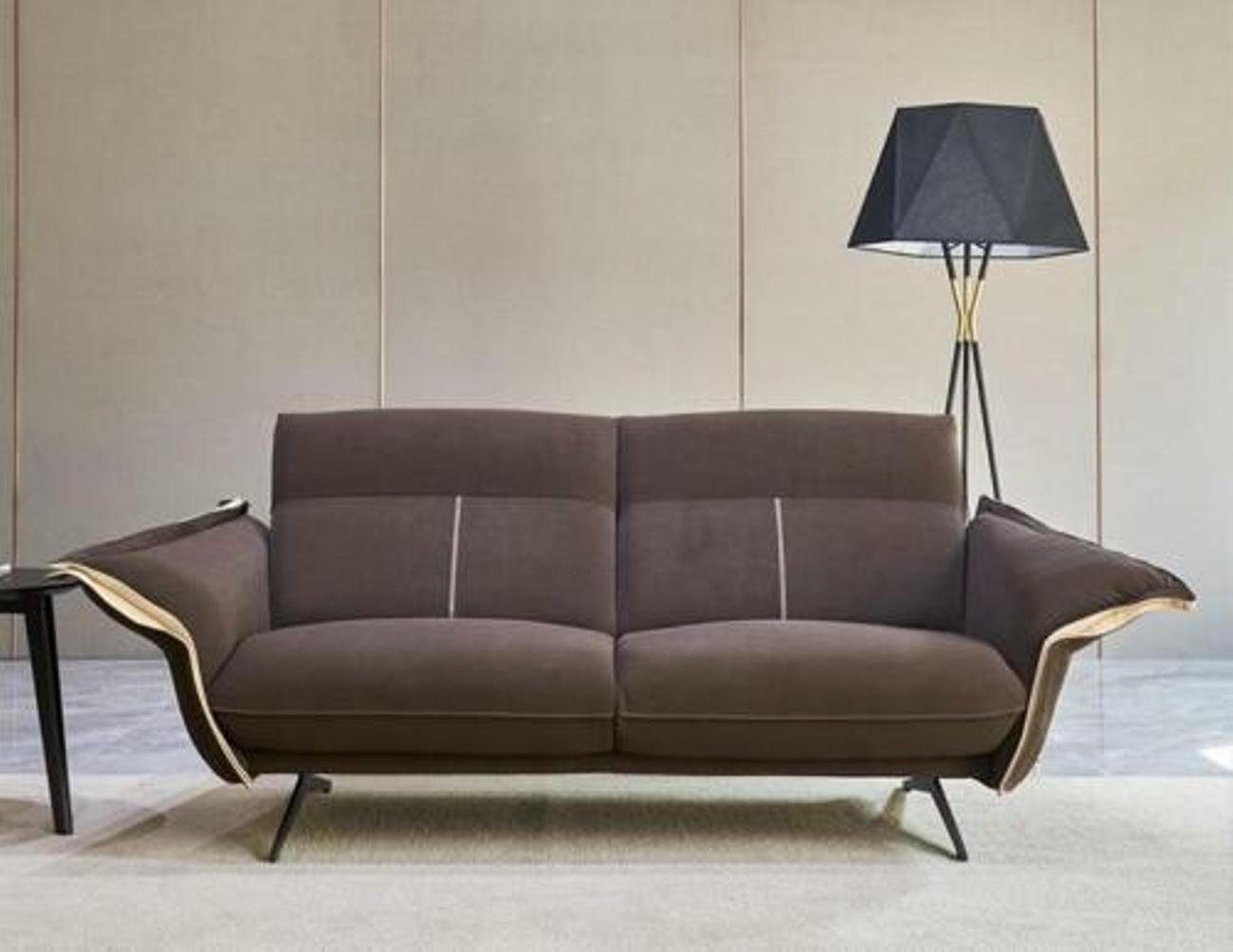 Ecksofa, Textil Ecksofa Lila Couch Italienische Polster Möbel Wohnzimmer JVmoebel Design