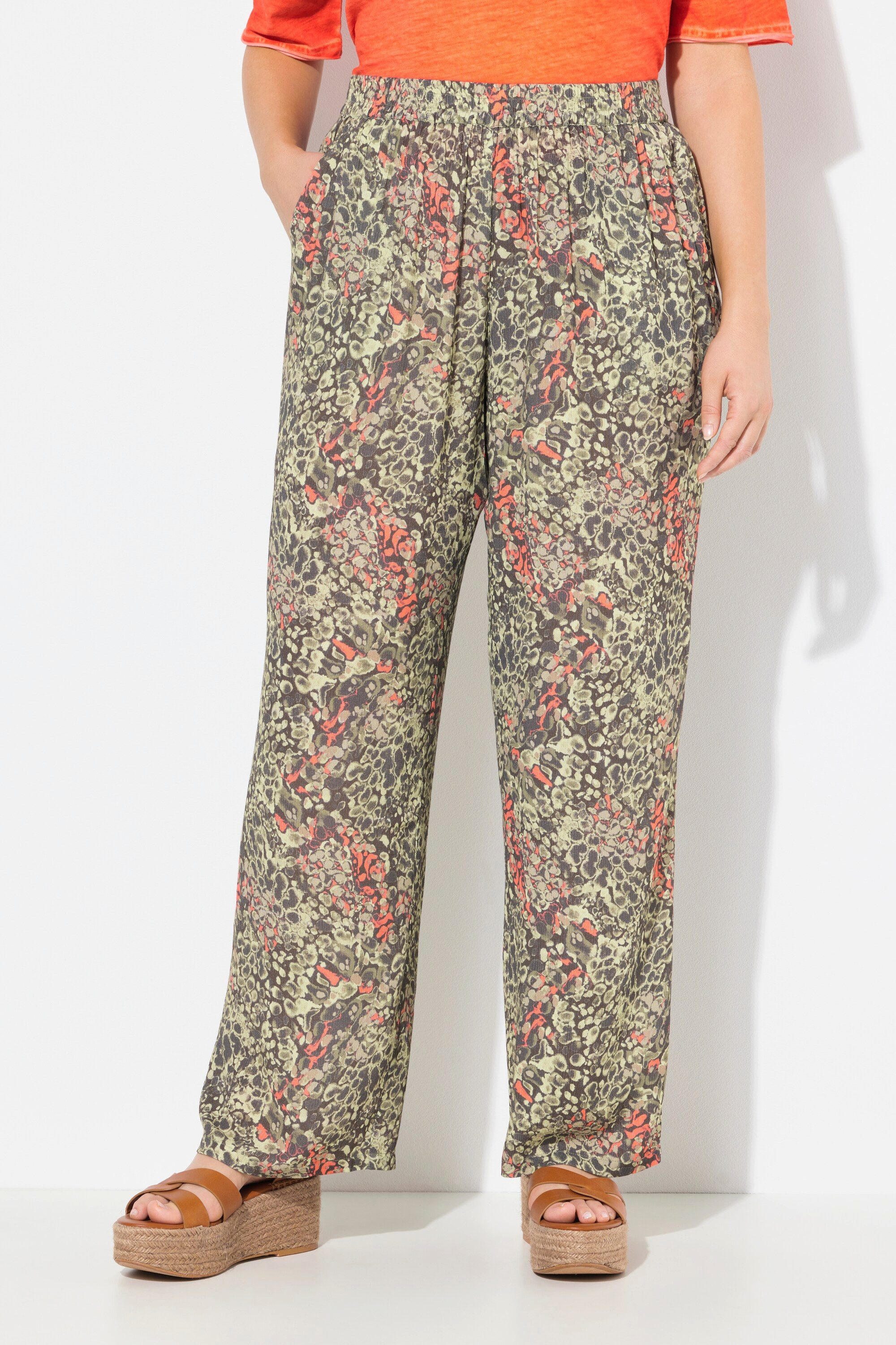 Ulla Popken Schlupfhose Hose Rose Kroko günstig online kaufen