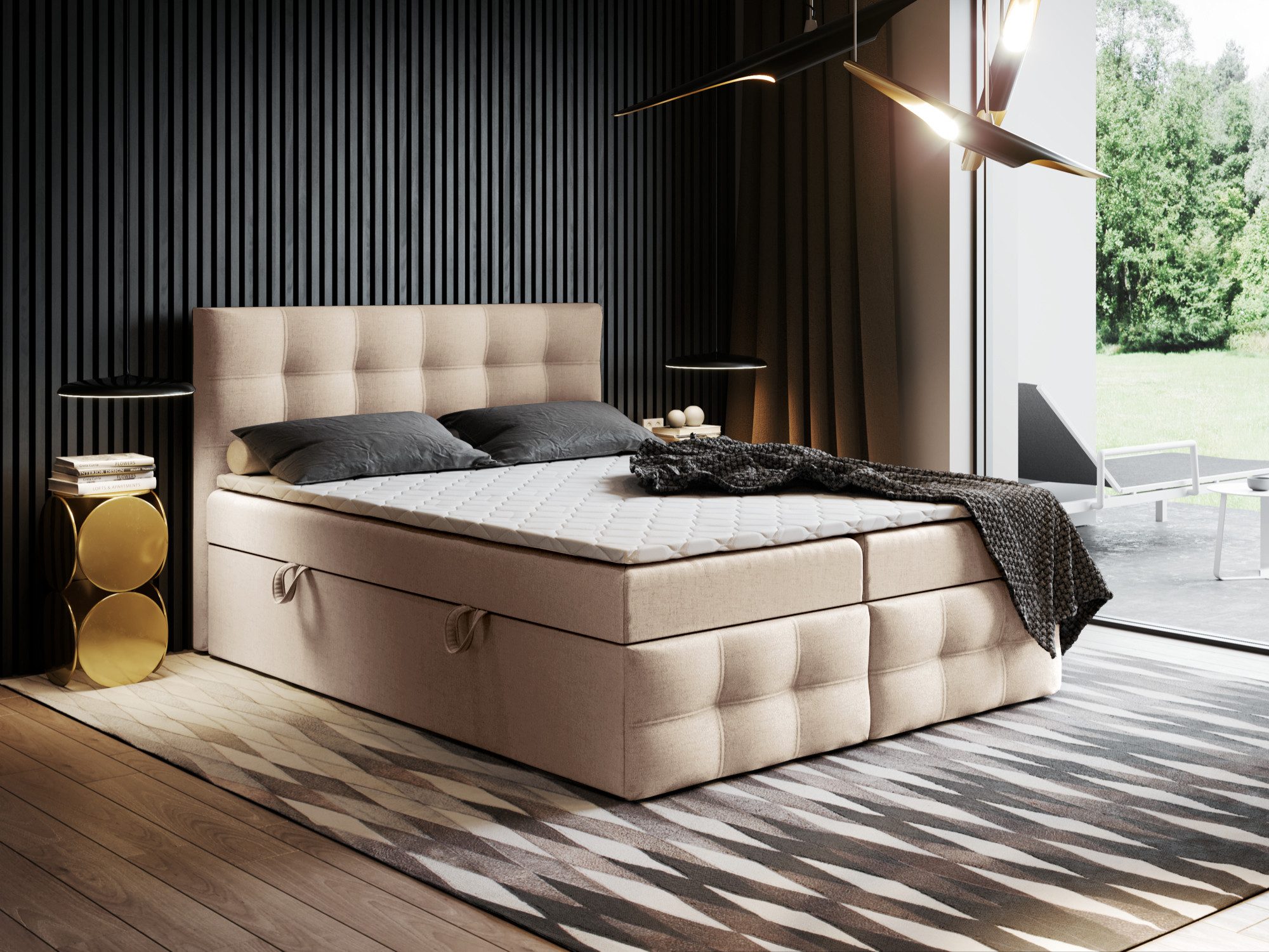 Godre Boxspringbett mit Bettkasten Ewora 3 günstig online kaufen