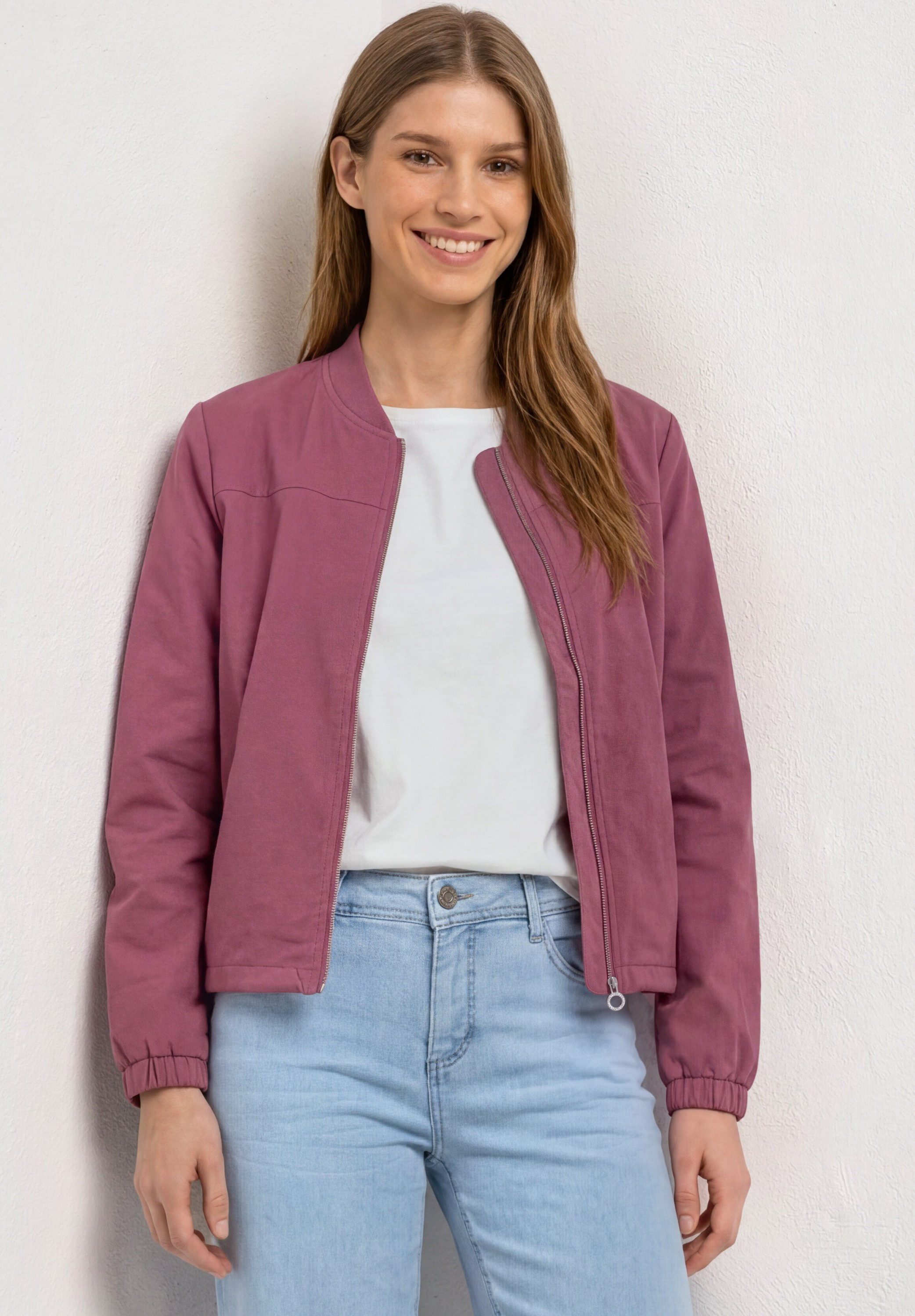 STREET ONE Blouson Langarm Blouson mit Zipper