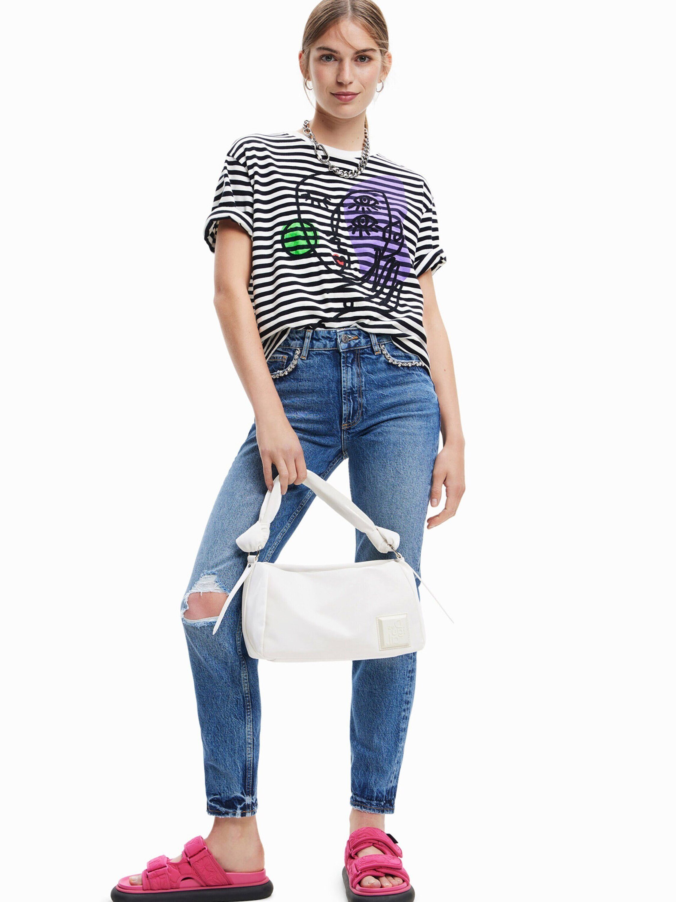 Desigual T-Shirt ROS (1-tlg) Pailletten