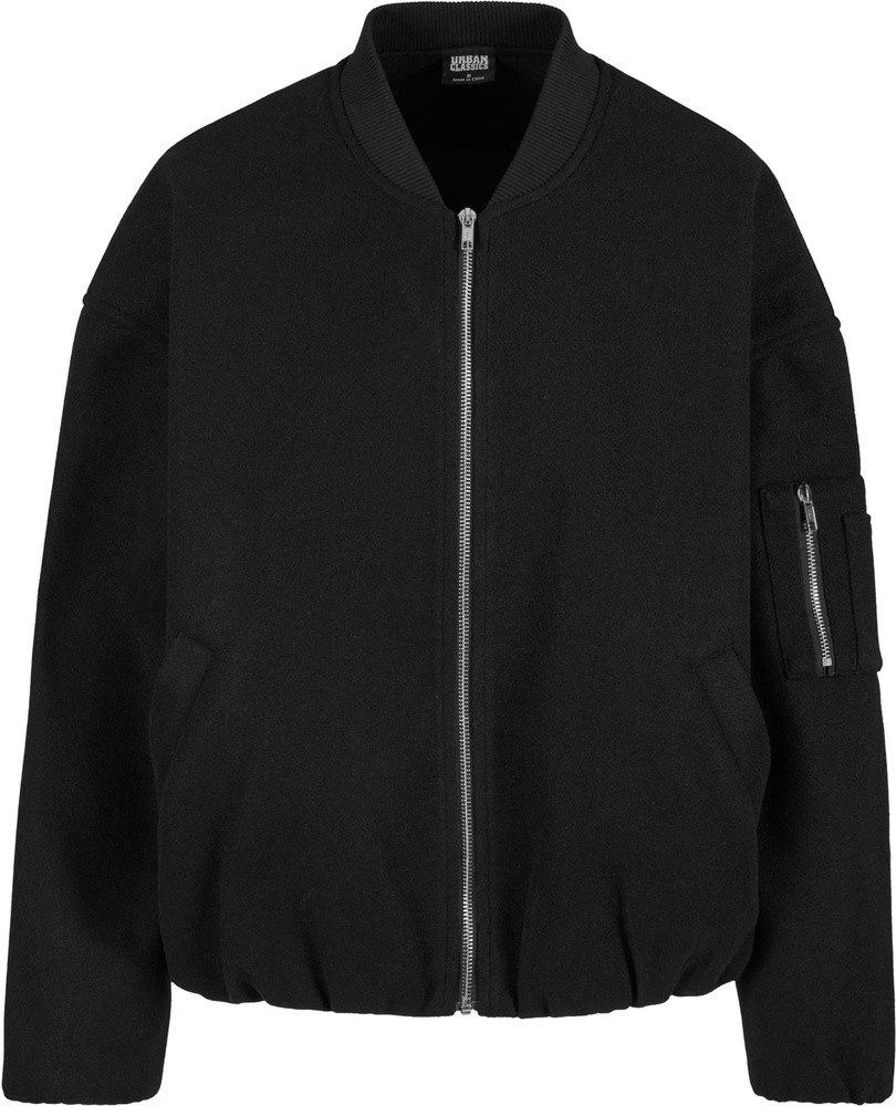 URBAN CLASSICS Kurzjacke Ladies Faux Wool Bomber Jacket – Bild 5 von 5