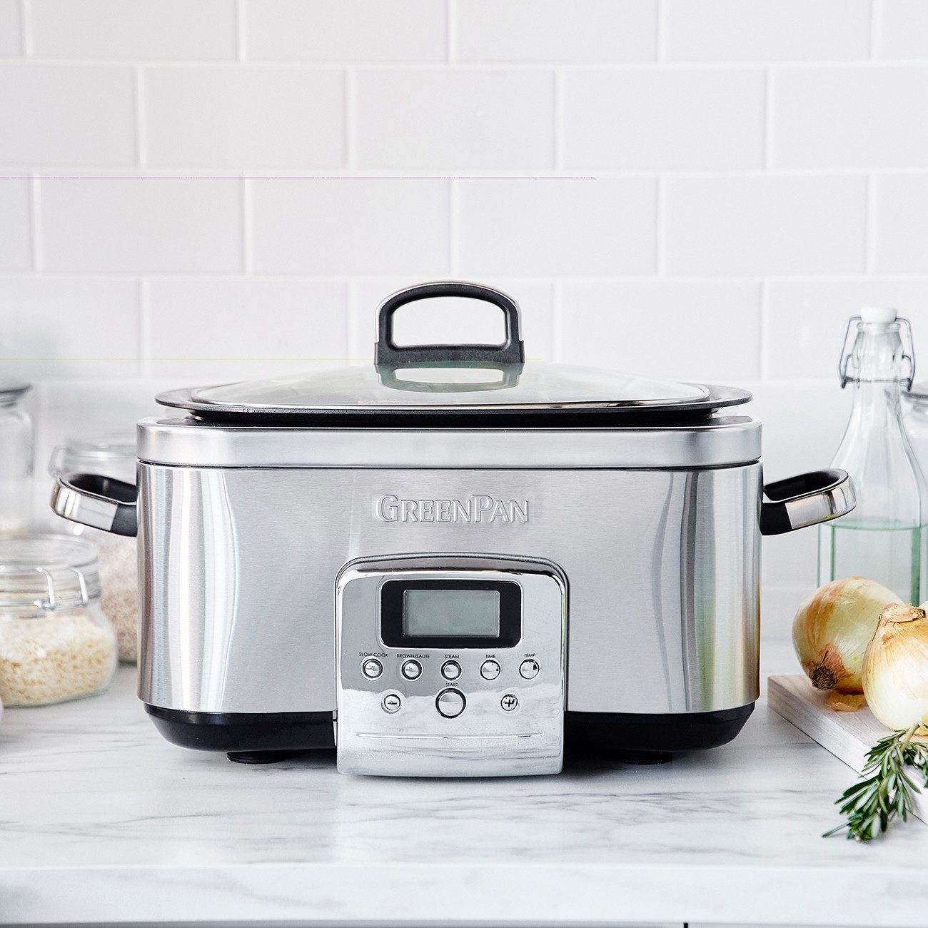 GREENPAN Multikocher, 1350 W, 6 Litern Fassungsvermögen, 8 Programme