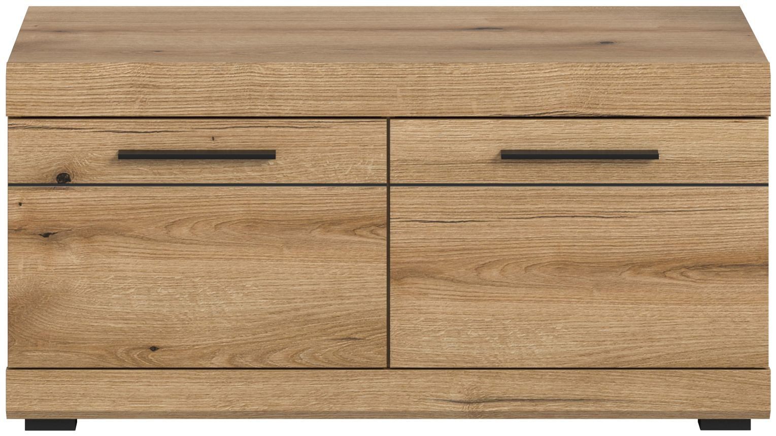 xonox.home Schuhbank Sitzbank Scout, Evoke Oak Nachbildung Softclose Melamin Modern 90x44x40 cm – Bild 2 von 5