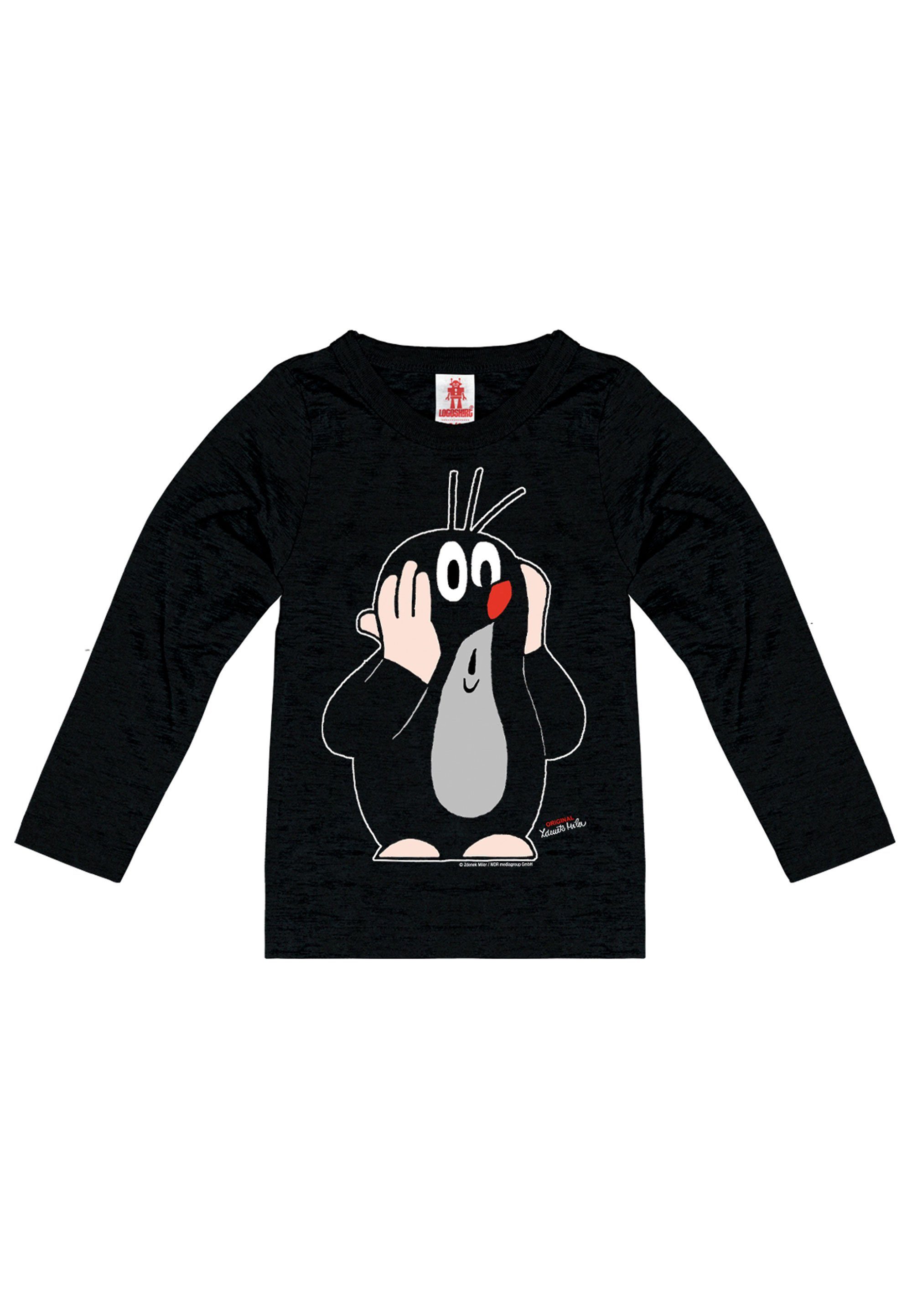 LOGOSHIRT Langarmshirt Der kleine Maulwurf mit lizenziertem Print