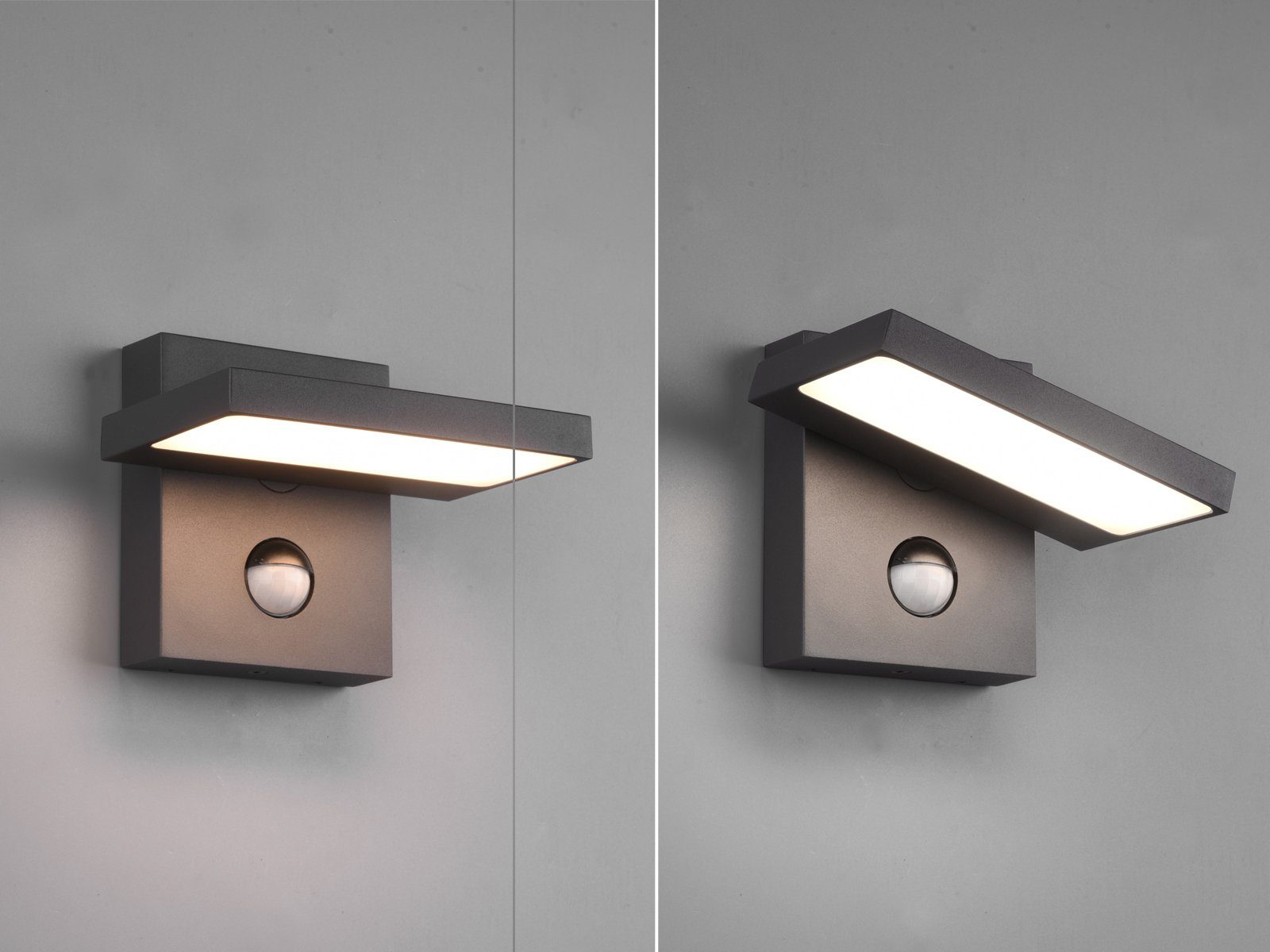 meineWunschleuchte LED AußenWandleuchte, 2er Set FassadenBeleuchtung
