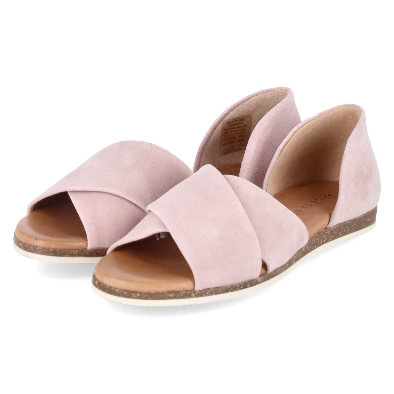 Apple of Eden CHIUSI 29 nude Damen Rauleder pink Sandalette