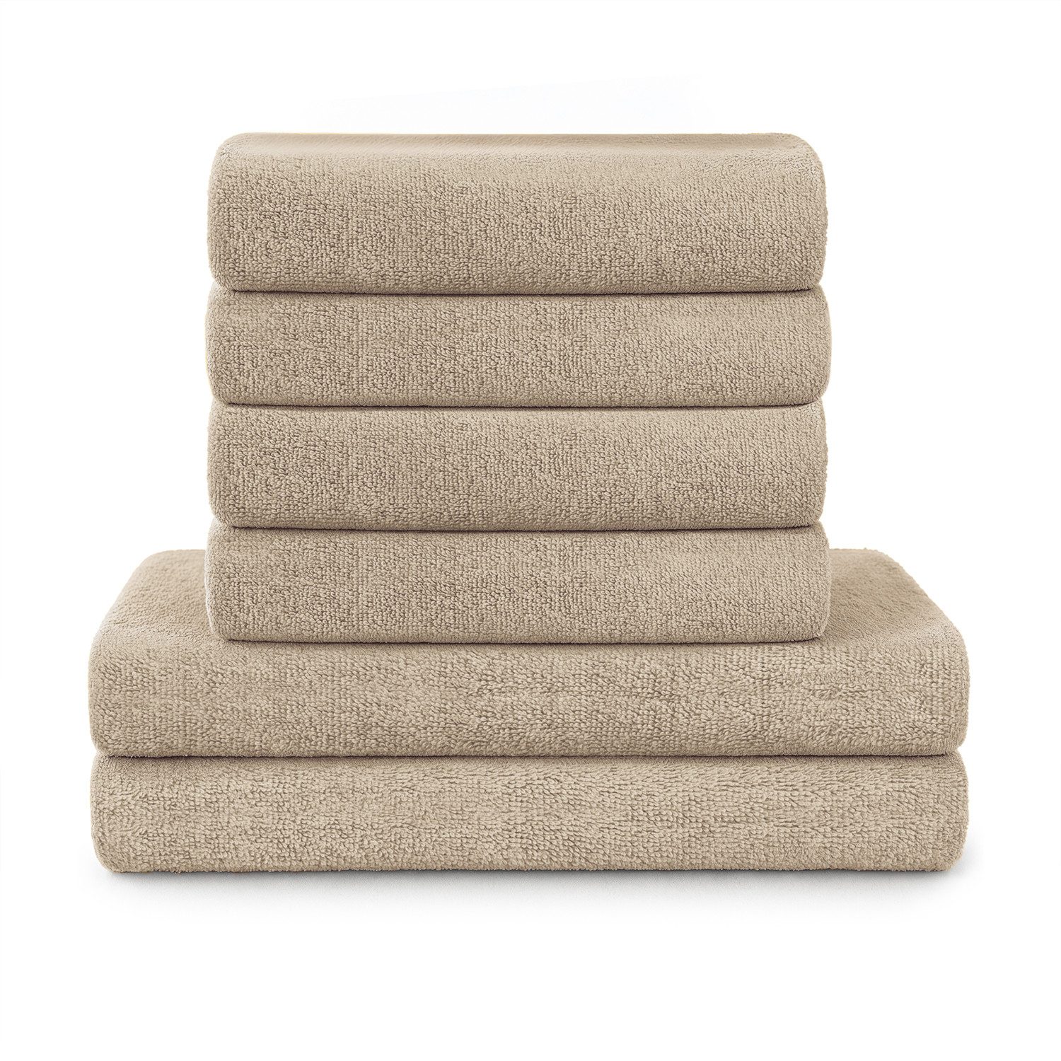 Blumtal Handtuch Set Premium 4 oder 6-TLG. Frottier Set - 100% Baumwolle, F günstig online kaufen