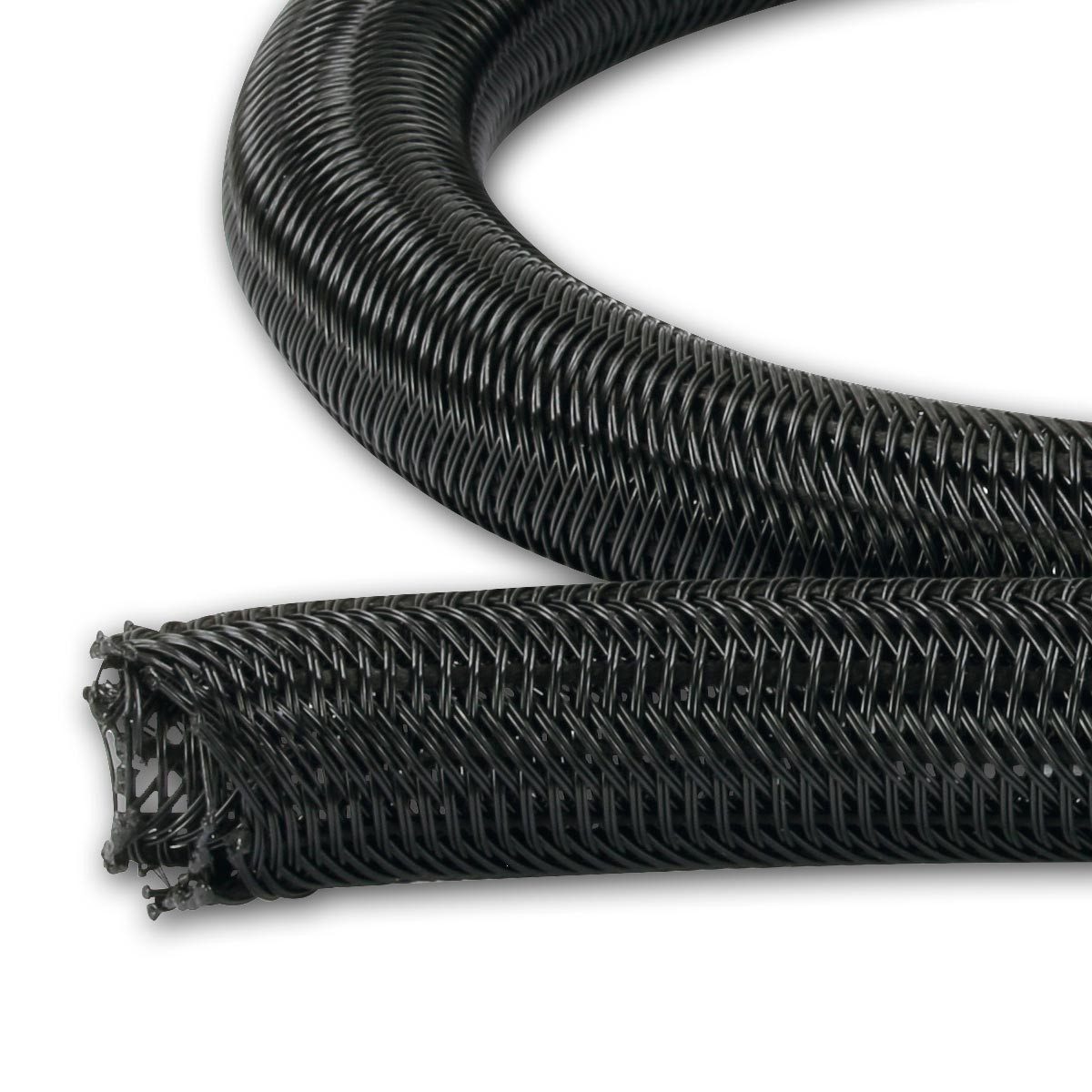 Sintron Kabelkanal 3m Kabelschlauch Ø10mm, selbstschliessend, schwarz – Bild 4 von 4