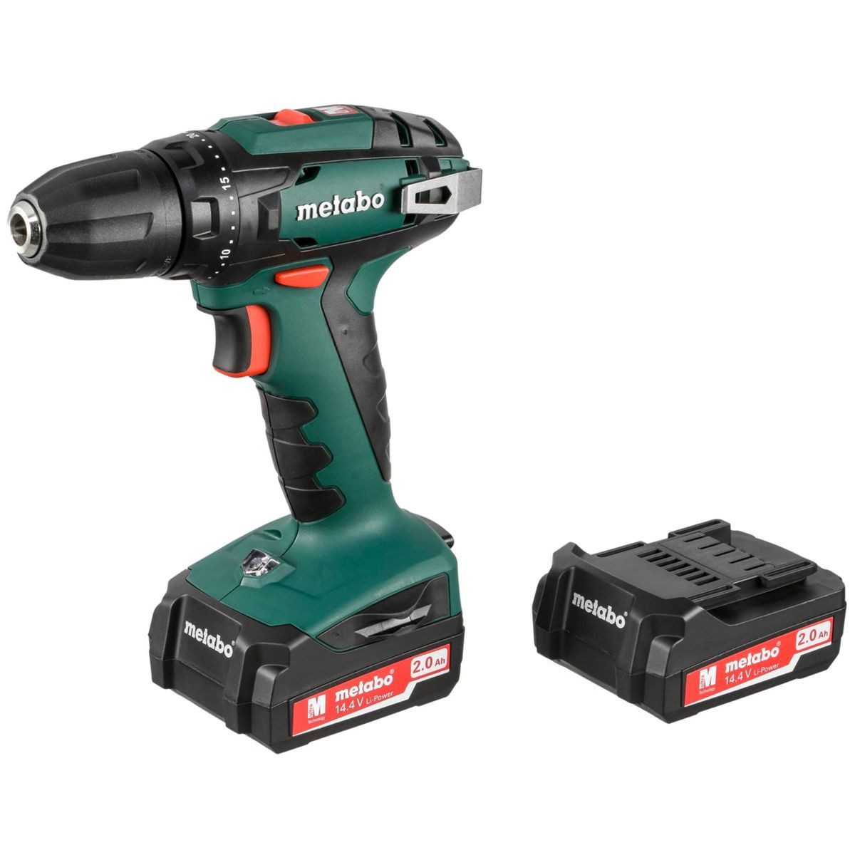 metabo Bohrschrauber BS 14,4V + 2x Akku + Koffer Akku-Bohrschrauber