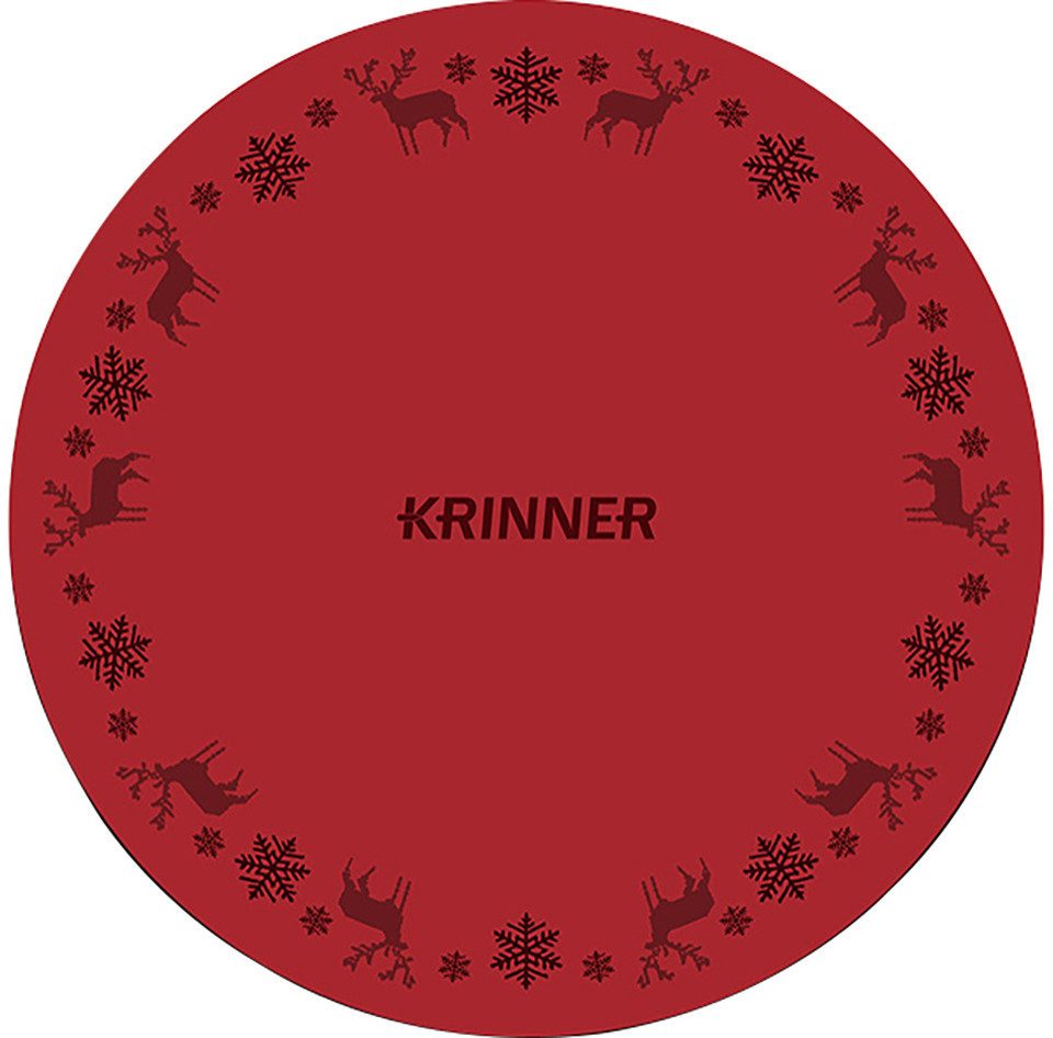 Krinner Weihnachtsbaumdecke Krinner Weihnachtsbaumunterlage Ø 60 cm rot