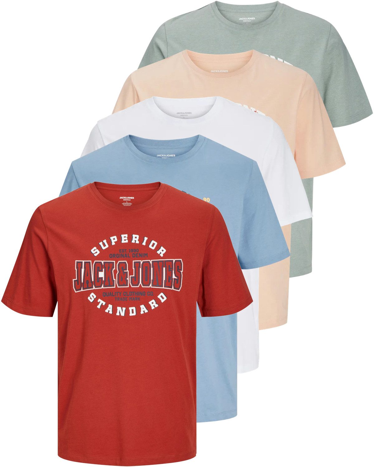 Jack & Jones PlusSize Print-Shirt Weites günstig online kaufen