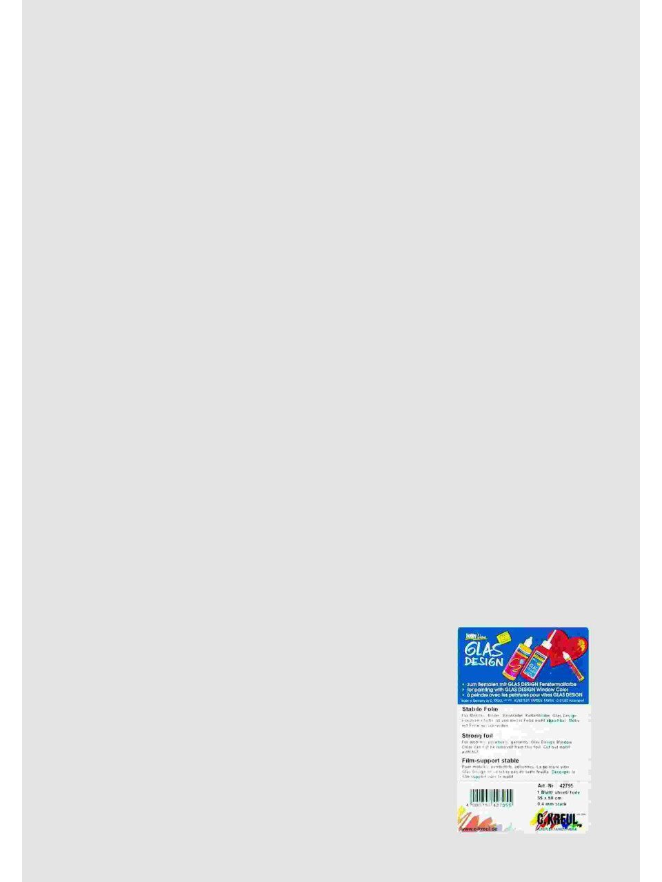 Kreul Bastelfarbe Kreul Window Color Stabile Folie 35 x 50 cm 35 x