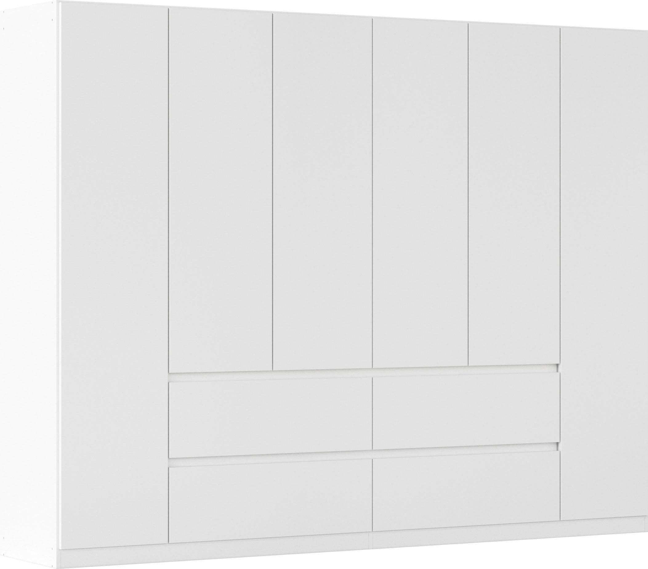 rauch Drehtürenschrank Mehrzweckschrank Aktenschrank Mietswohnung Garderobe MAINZ 271cm breit (3 verschiedene Ausstattungen BASIC/CLASSIC/PREMIUM (inkl. SOFT-CLOSE) grifflose Front, Außentüren mit Push-to-Open Funktion MADE IN GERMANY