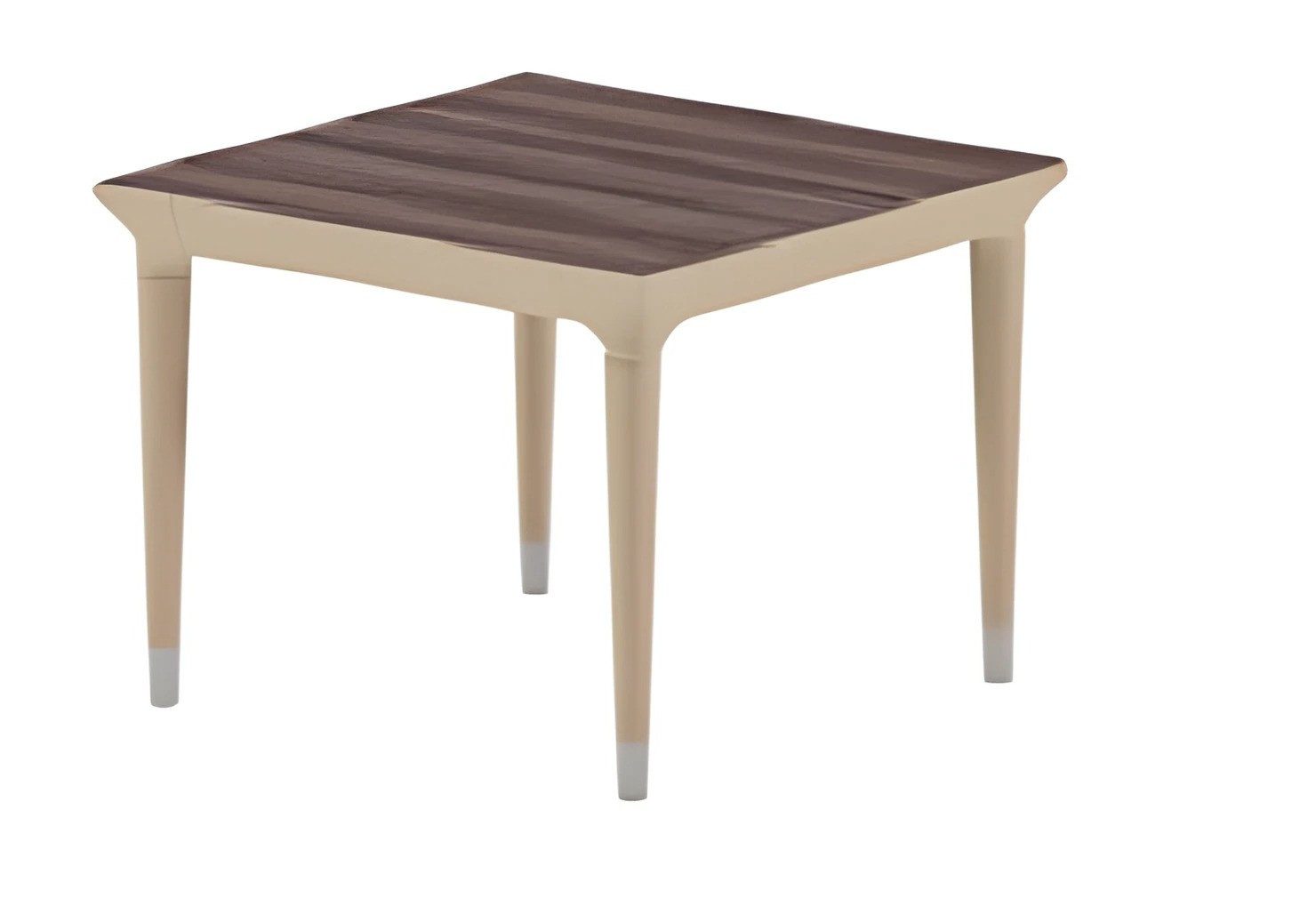 Xlmoebel Beistelltisch XLMOEBEL Beistelltisch Holzoptik Beige Braun mit eleganten Beinen (Einzeltisch, 1-St., 1x Beistelltisch), Made in Europa