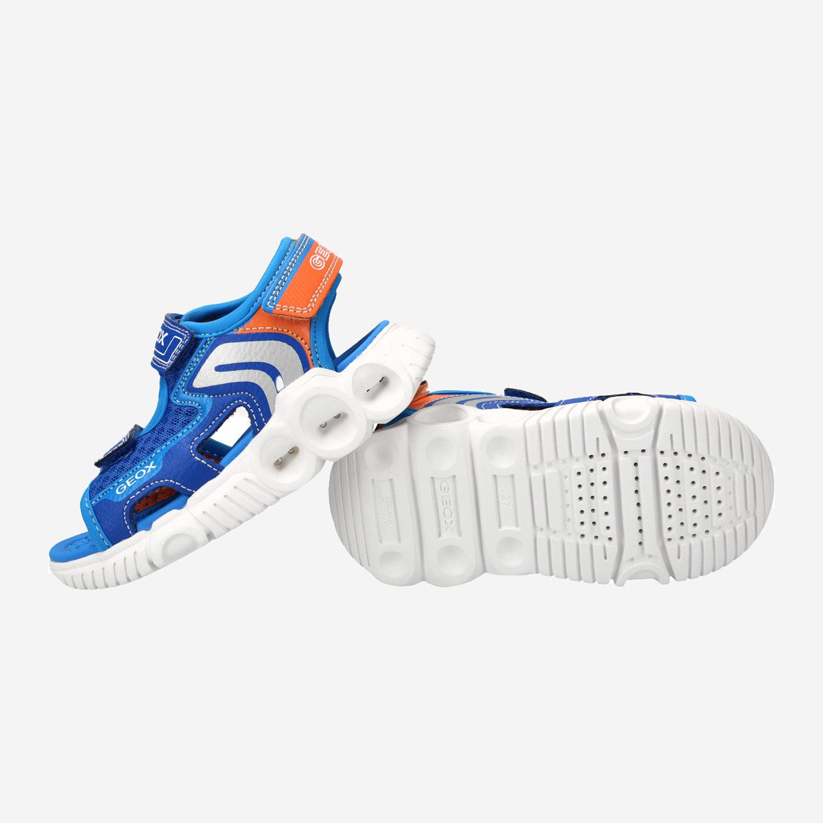 Geox GEOX S.WROOM, Sandalen, Blau, Kinder Sandale
