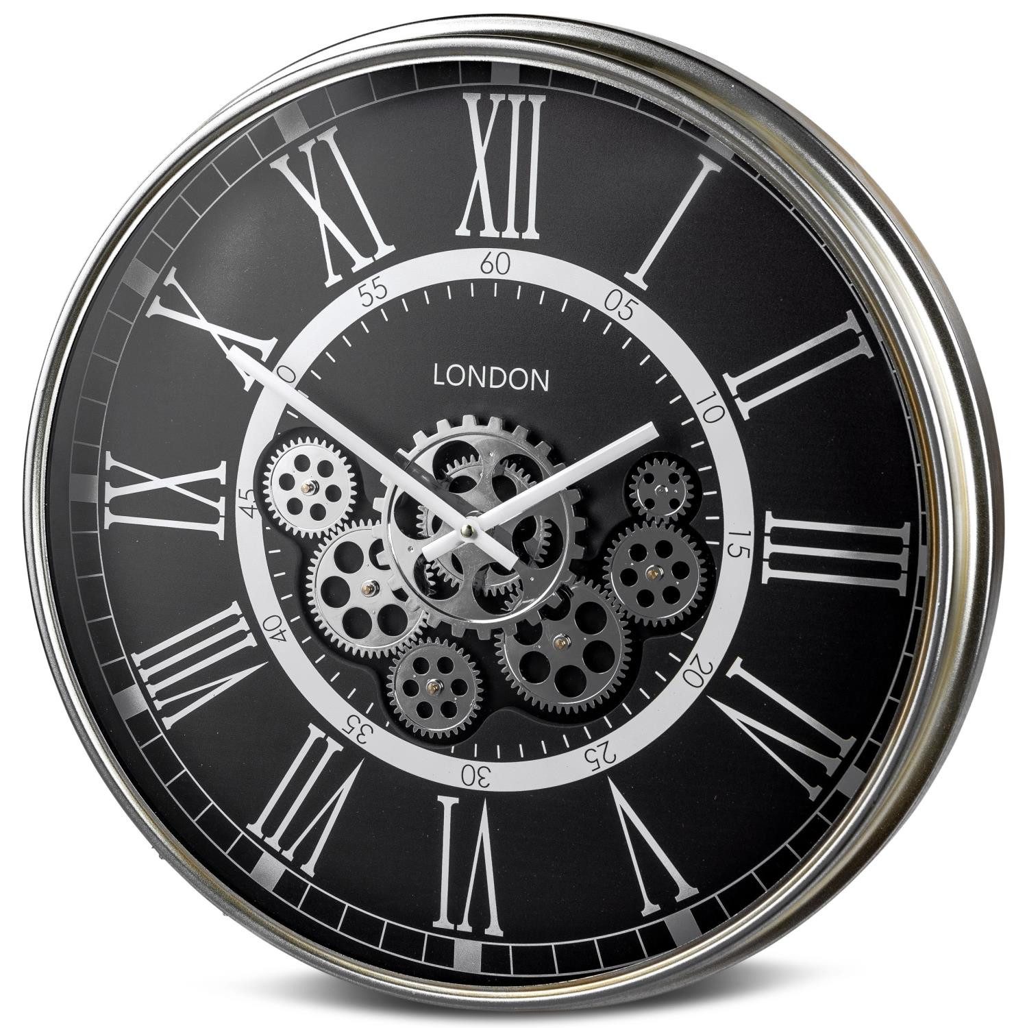 formano Wanduhr Schwarz, Durchmesser 54 cm günstig online kaufen