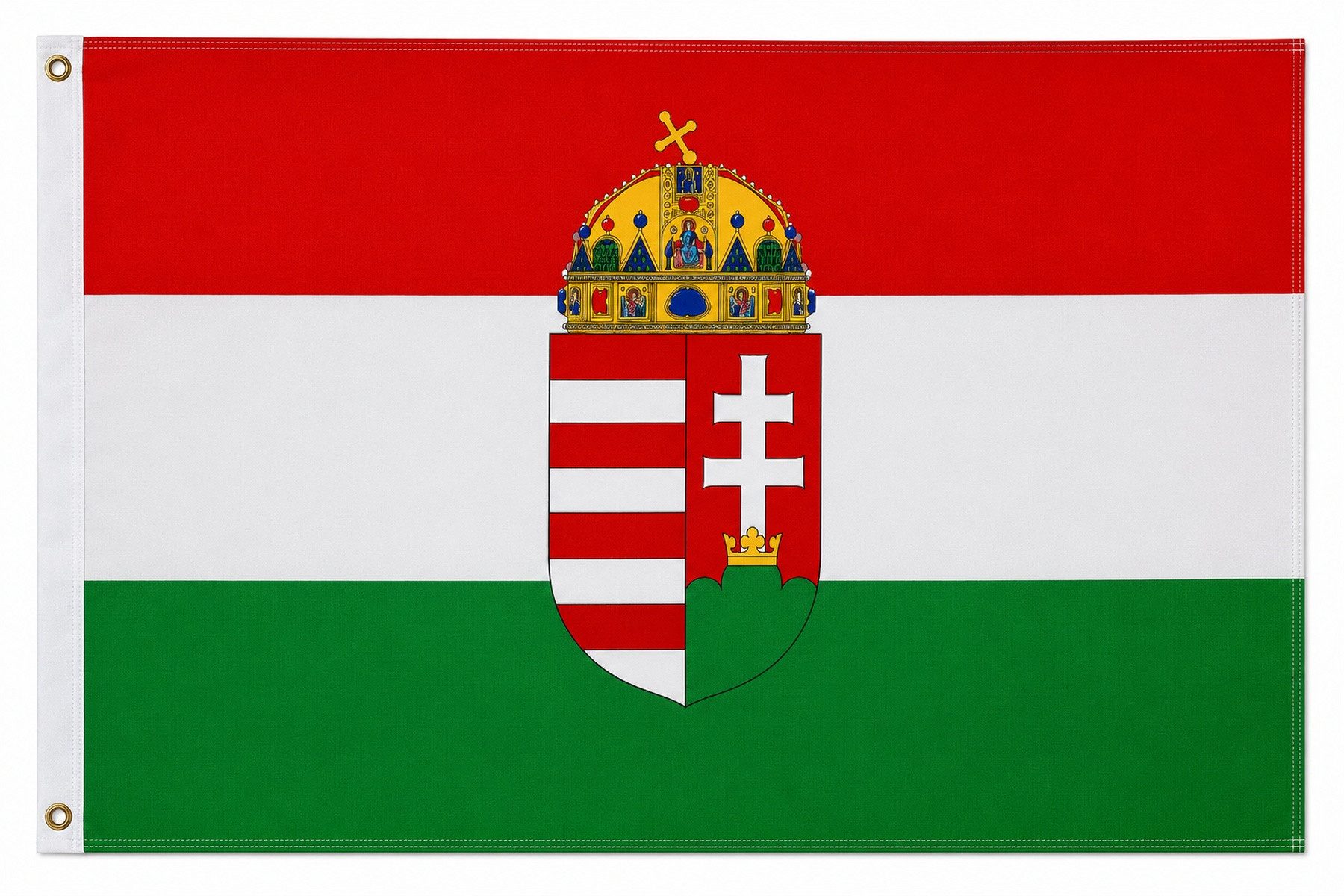 trends4cents Flagge XXL Flagge Fahne mit 3 Messingösen in 250 x 150 cm (Ungarn), für Fahnenmaste