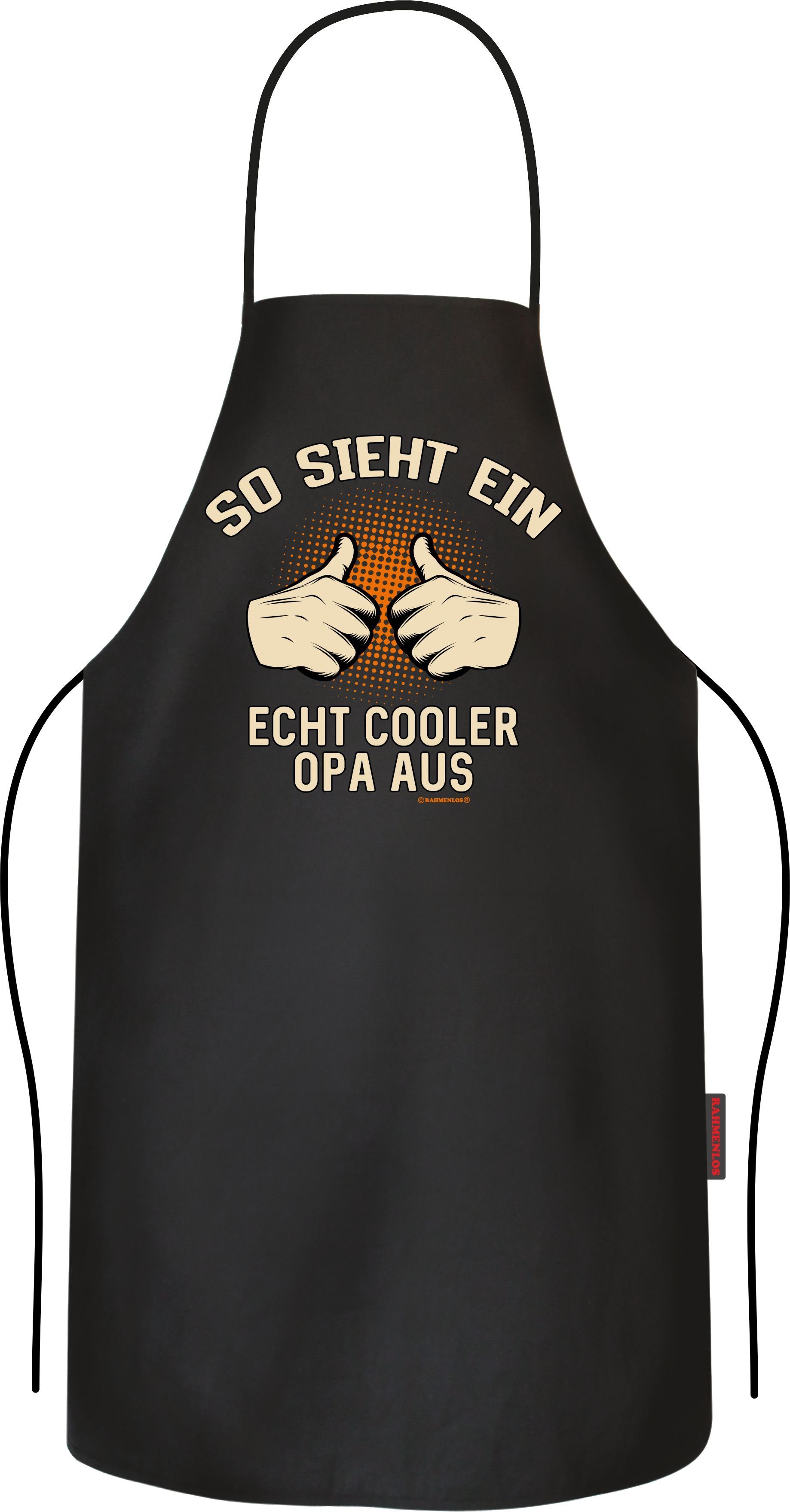 Grillschürze Kochschürze Küchenschürze: so sieht ein echt cooler Opa aus