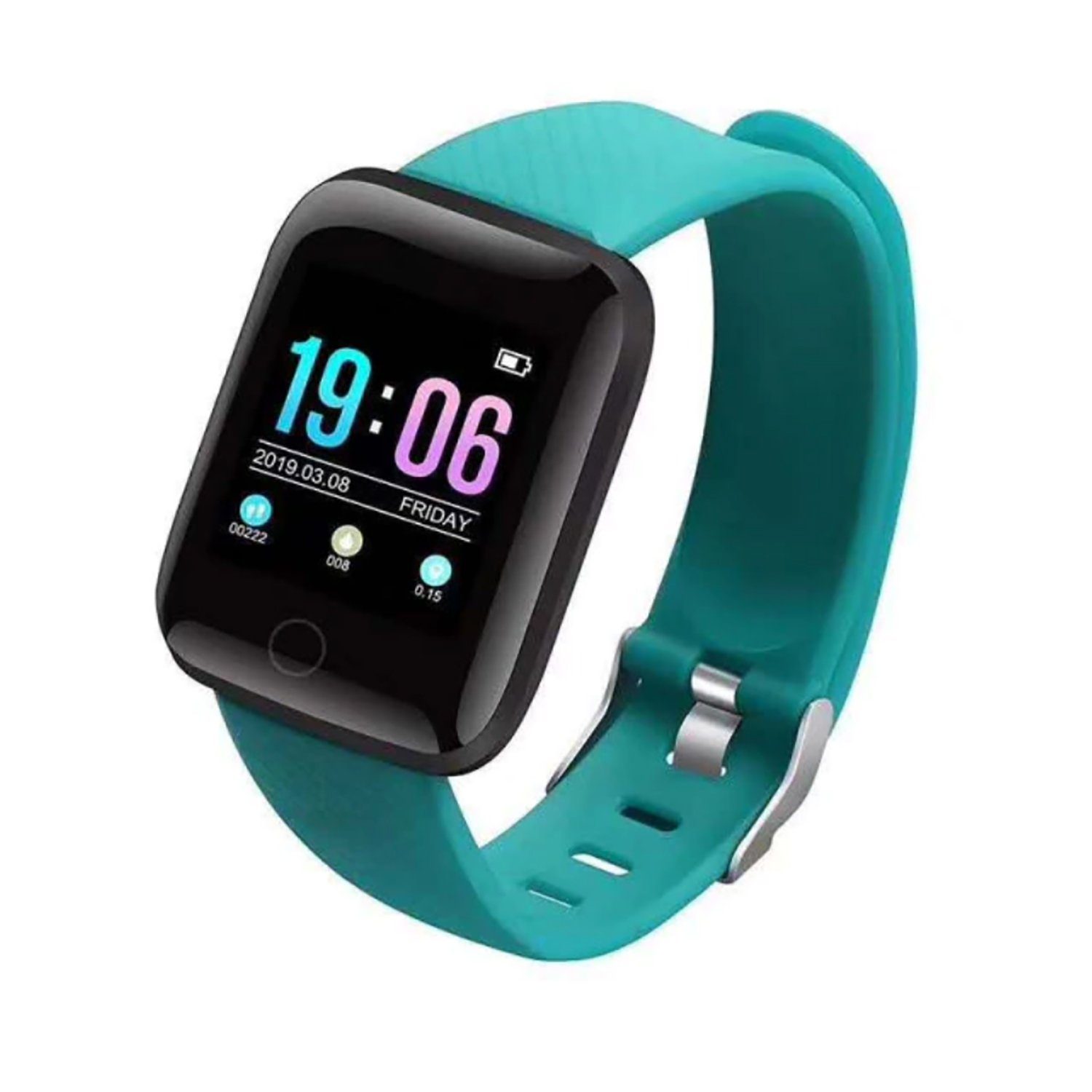 SW13 mit Silikon Armband und Schrittzähler Smartwatch