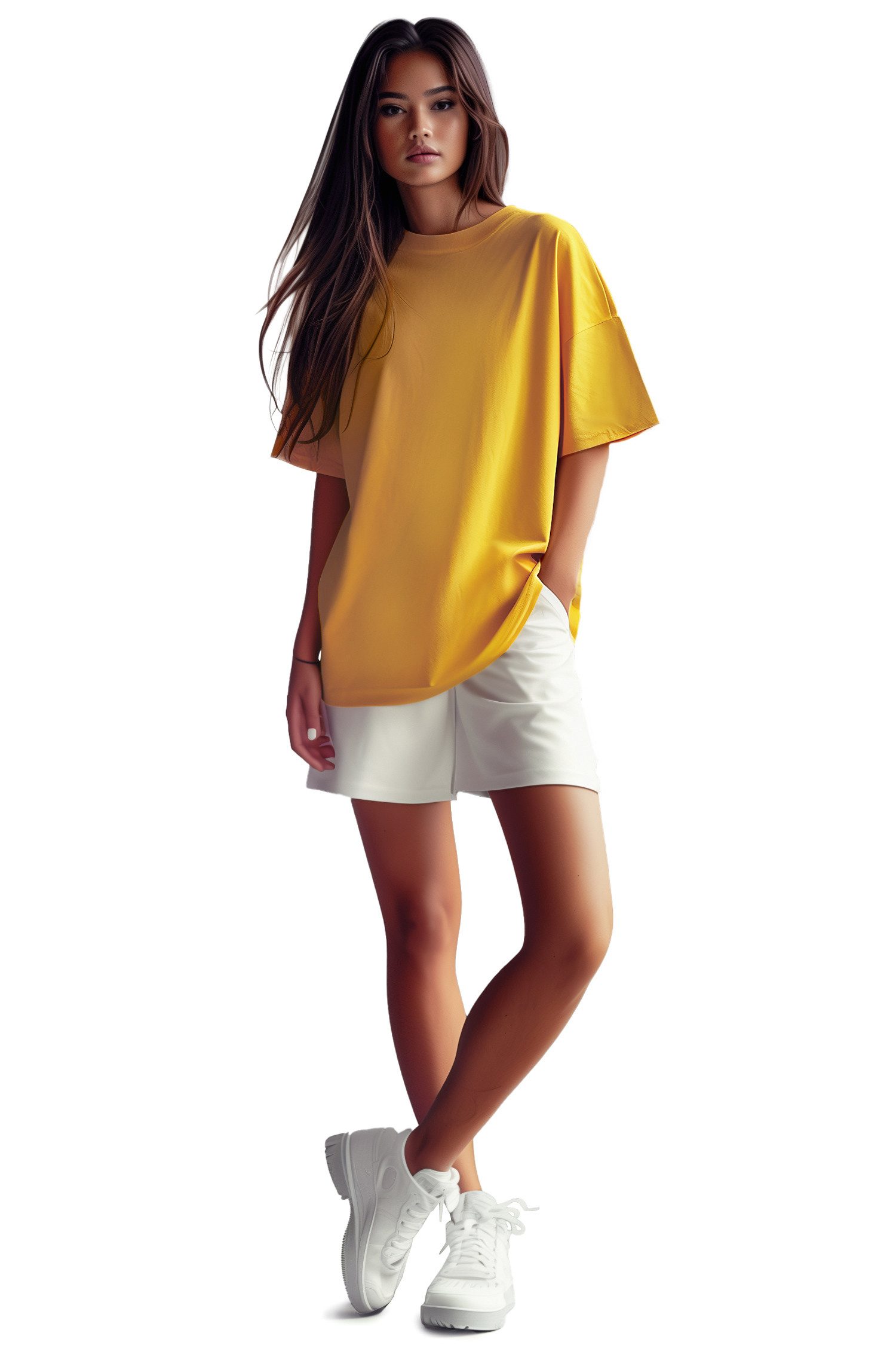 Reichstadt Oversize-Shirt Damen Relaxed Fit T-Shirt 100% Baumwolle 24RSW058 günstig online kaufen