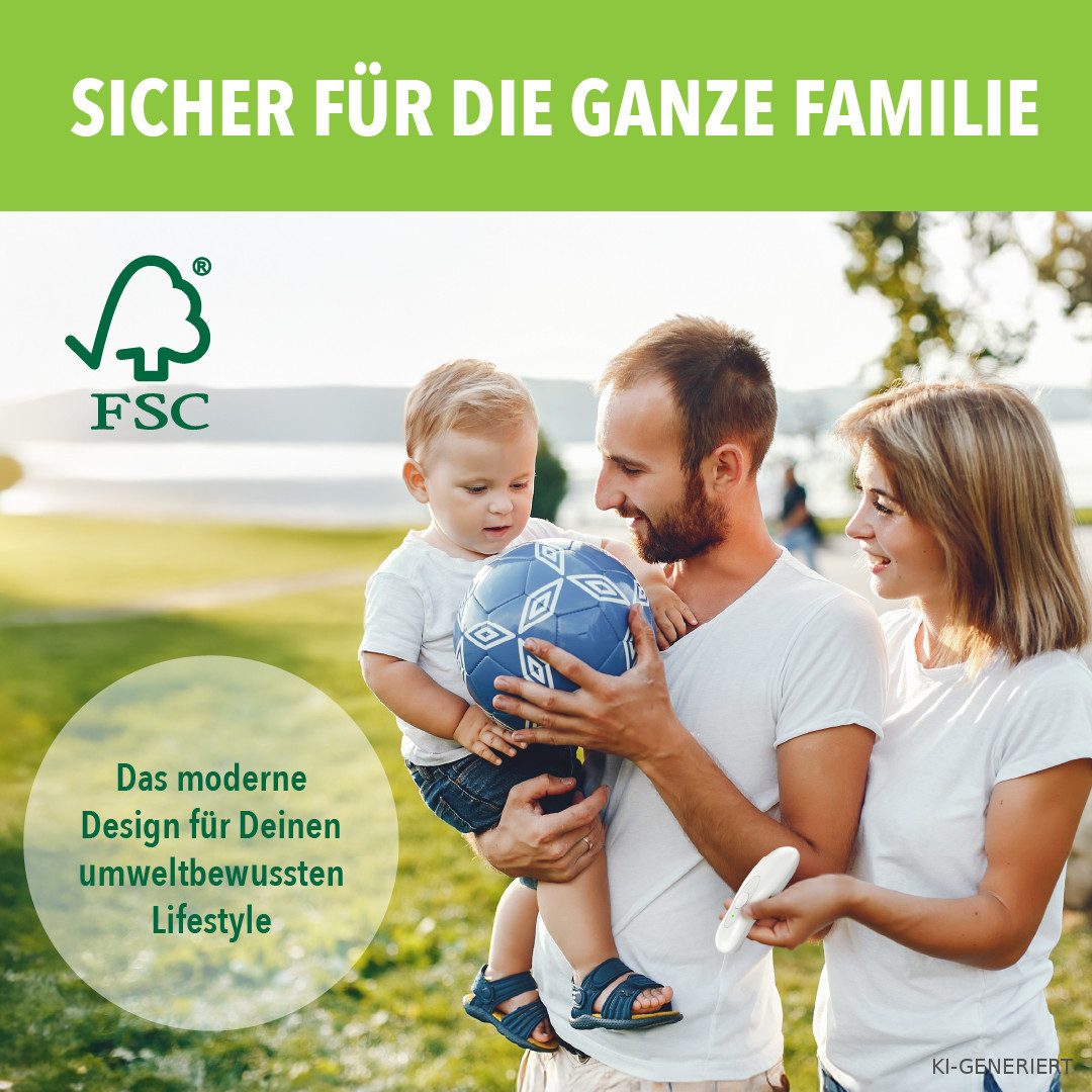 IEA Green Insektenstichheiler Bundle inkl. Schutztasche -Medizinprodukt, USB-C, Wärmeanwendung ohne Chemie & Cremes, FSC-zertifiziert, 2 Programme