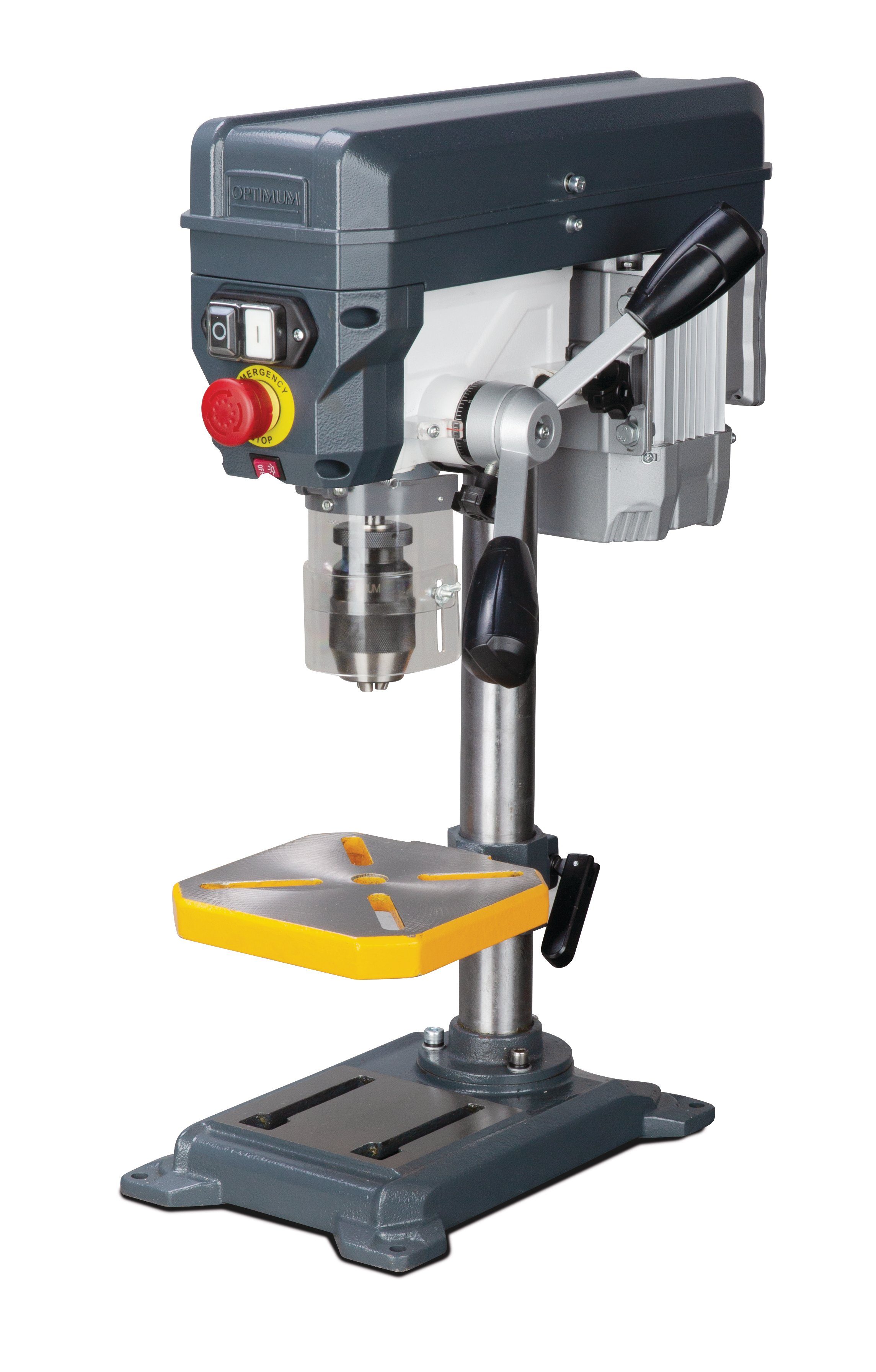 Optimum Tischbohrmaschine Optimum Tischbohrmaschine DQ 14 Keilriemenantrieb inkl. Arbeitstisch