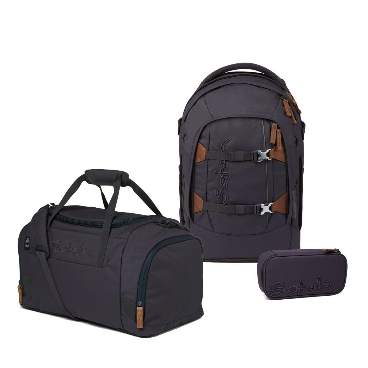 Satch Schulrucksack Pack (3tlg., inkl. Schlamperbox und Sporttasche)