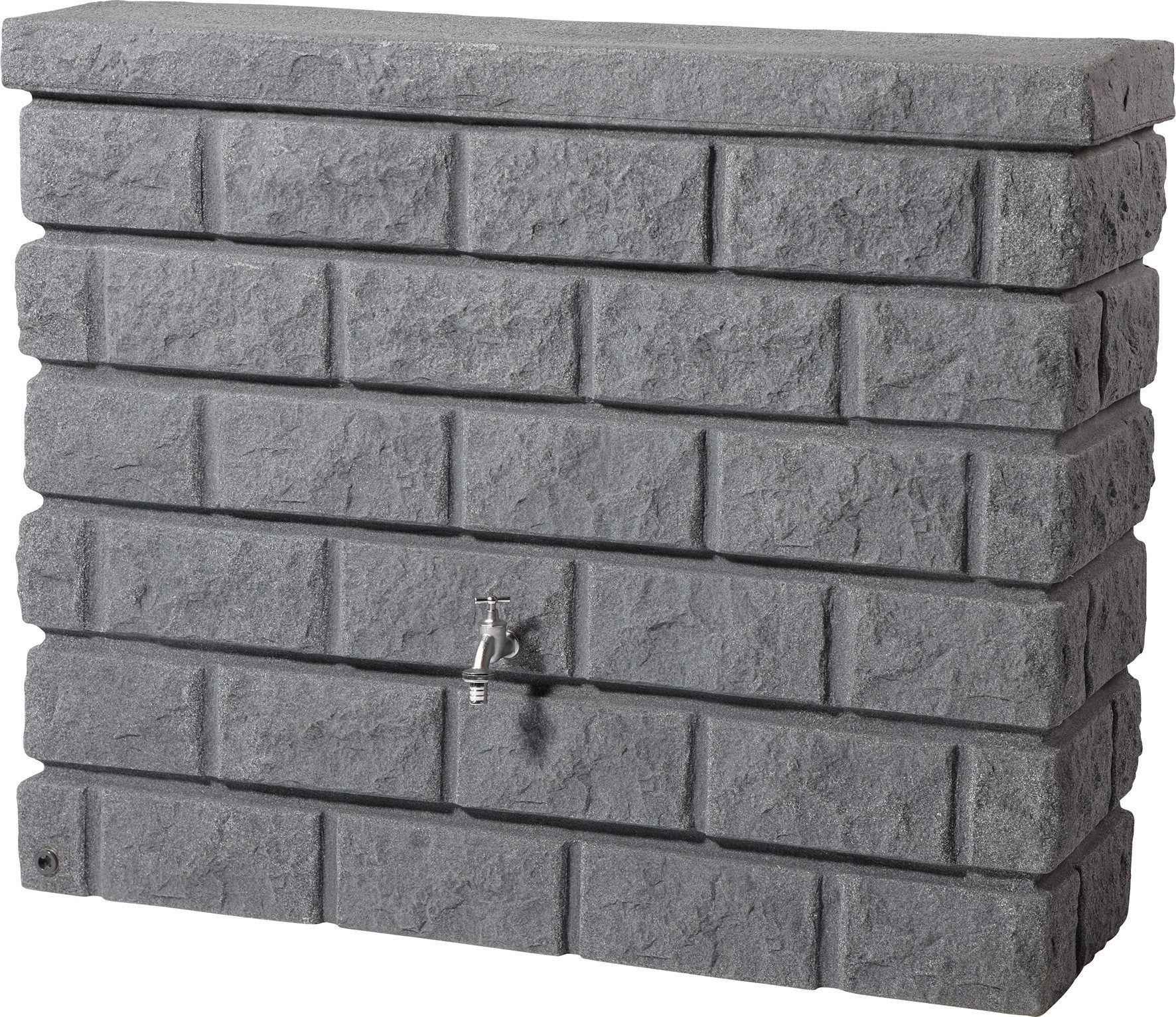 GARANTIA Regentonne ROCKY Wandtank 400 Liter dark granite