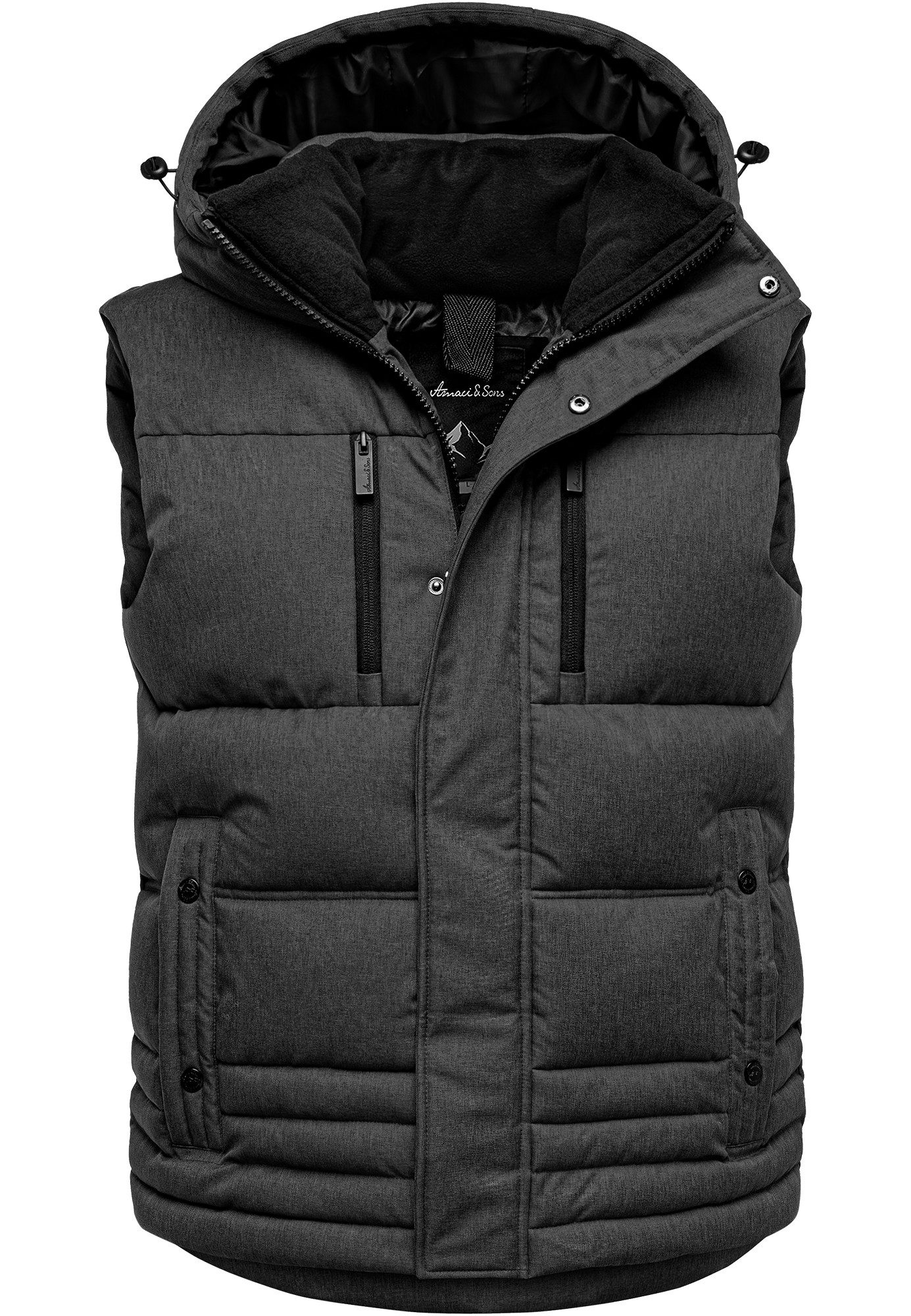 Amaci&Sons Steppweste PACIFICA Steppweste Dicke Herren günstig online kaufen