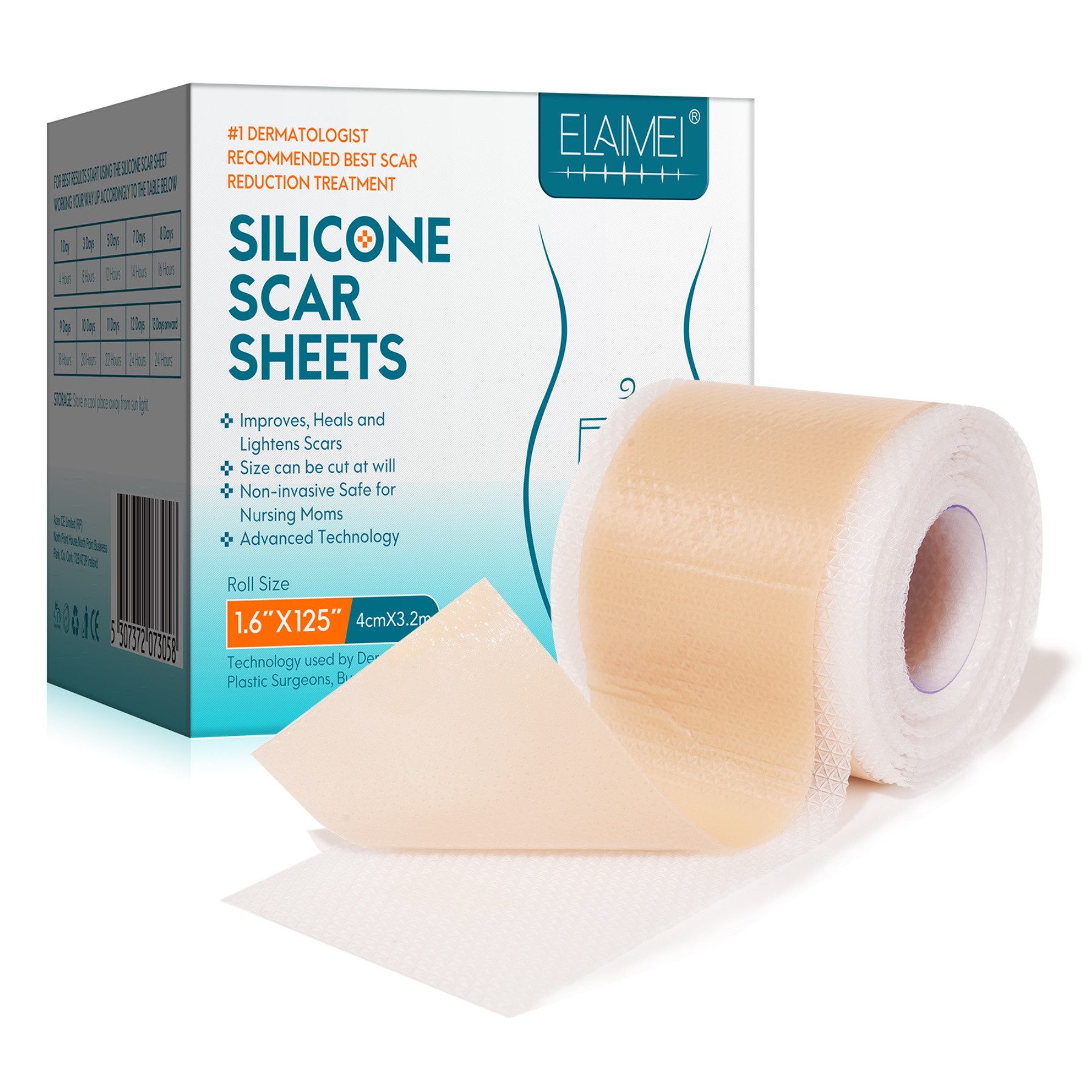 Wundpflaster Narbenpflaste Narben Reduktion Silicone Scar Sheets in 5 Größen