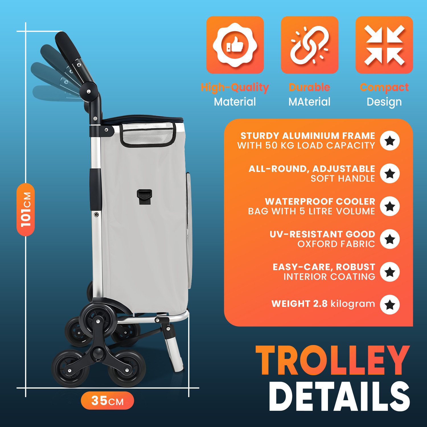 wuuhoo Einkaufstrolley Buddy mit 6 Rollen günstig online kaufen