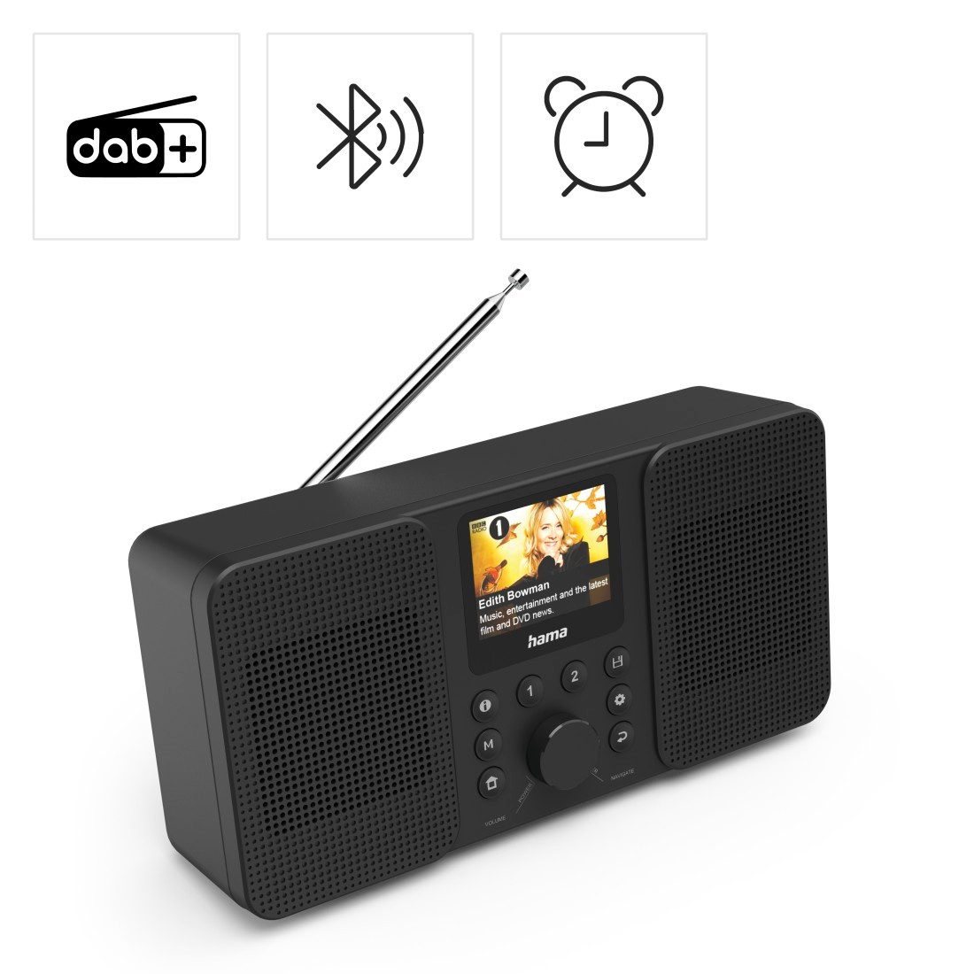 Hama Digitalradio (DAB+, Internetradio, Bluetooth® RX, App) Digitalradio (DAB) (Digitalradio (DAB), Internetradio)