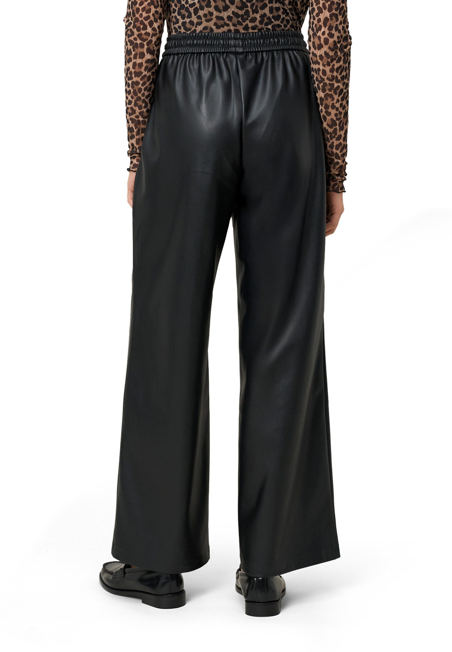 Zero Stoffhose Damen in Lederoptik weites Bein 30 Inch weiteres Detail