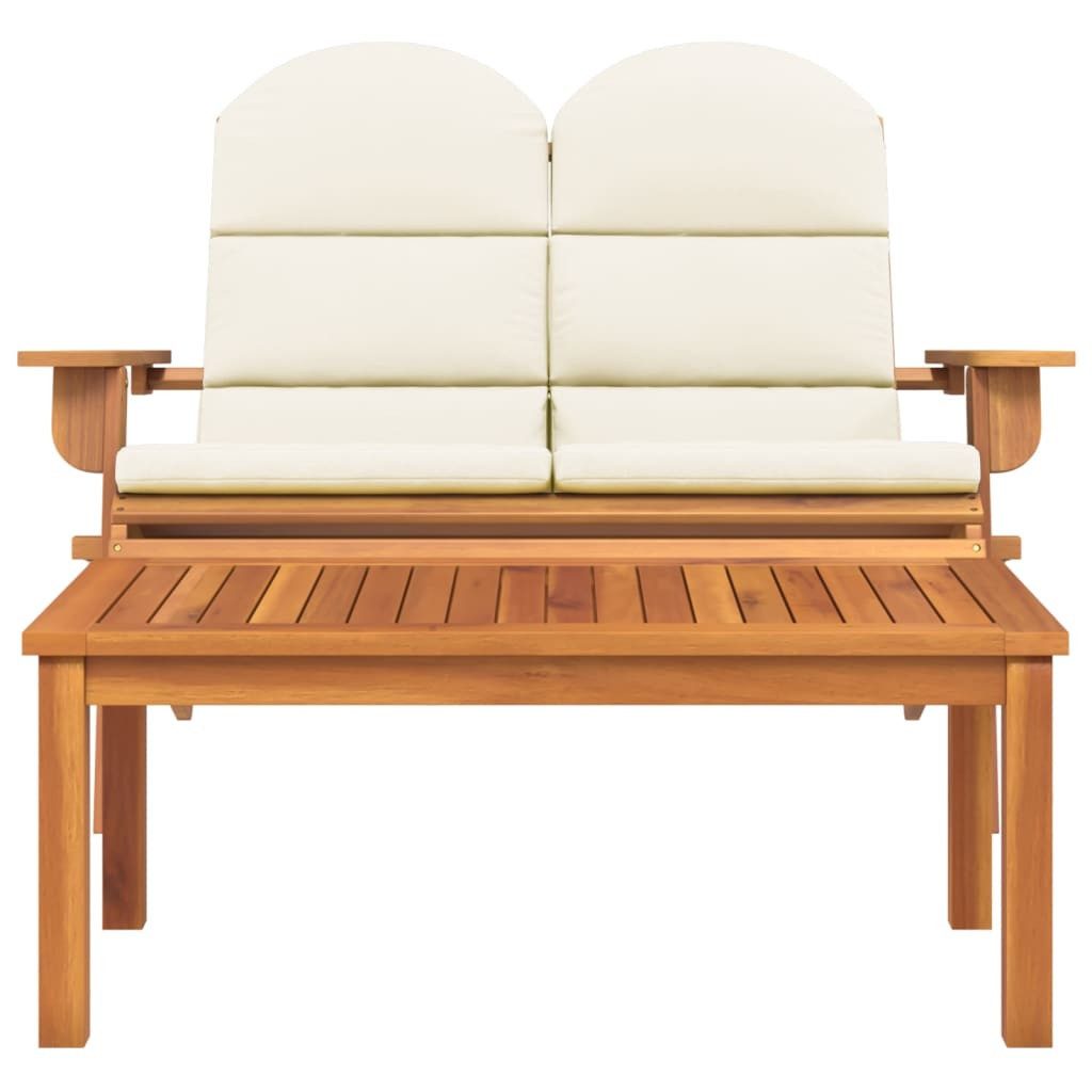 vidaXL Gartenbank 2-tlg. Garten-Lounge-Set Adirondack Massivholz (2-St)